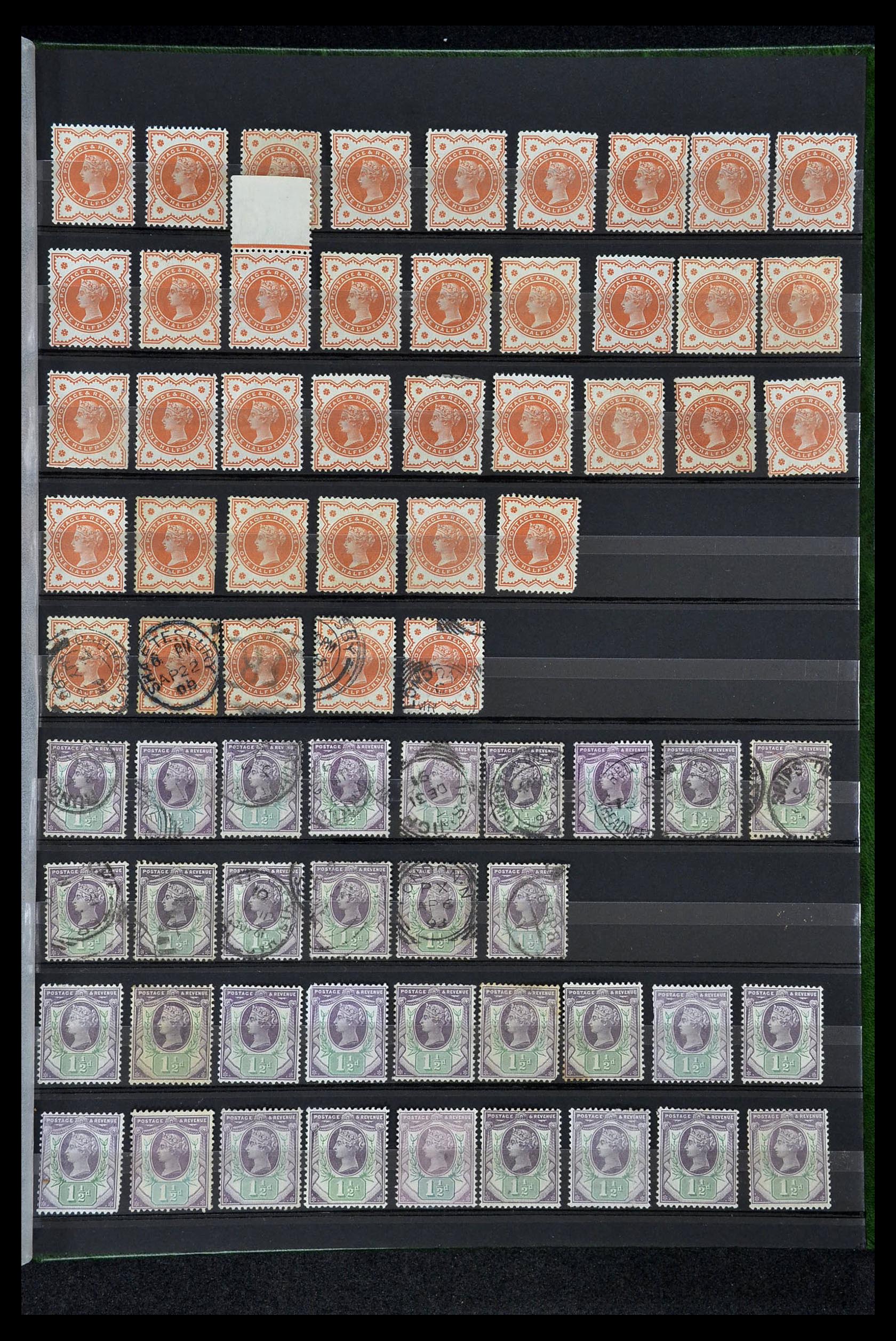 34945 015 - Postzegelverzameling 34945 Engeland 1883-1892.