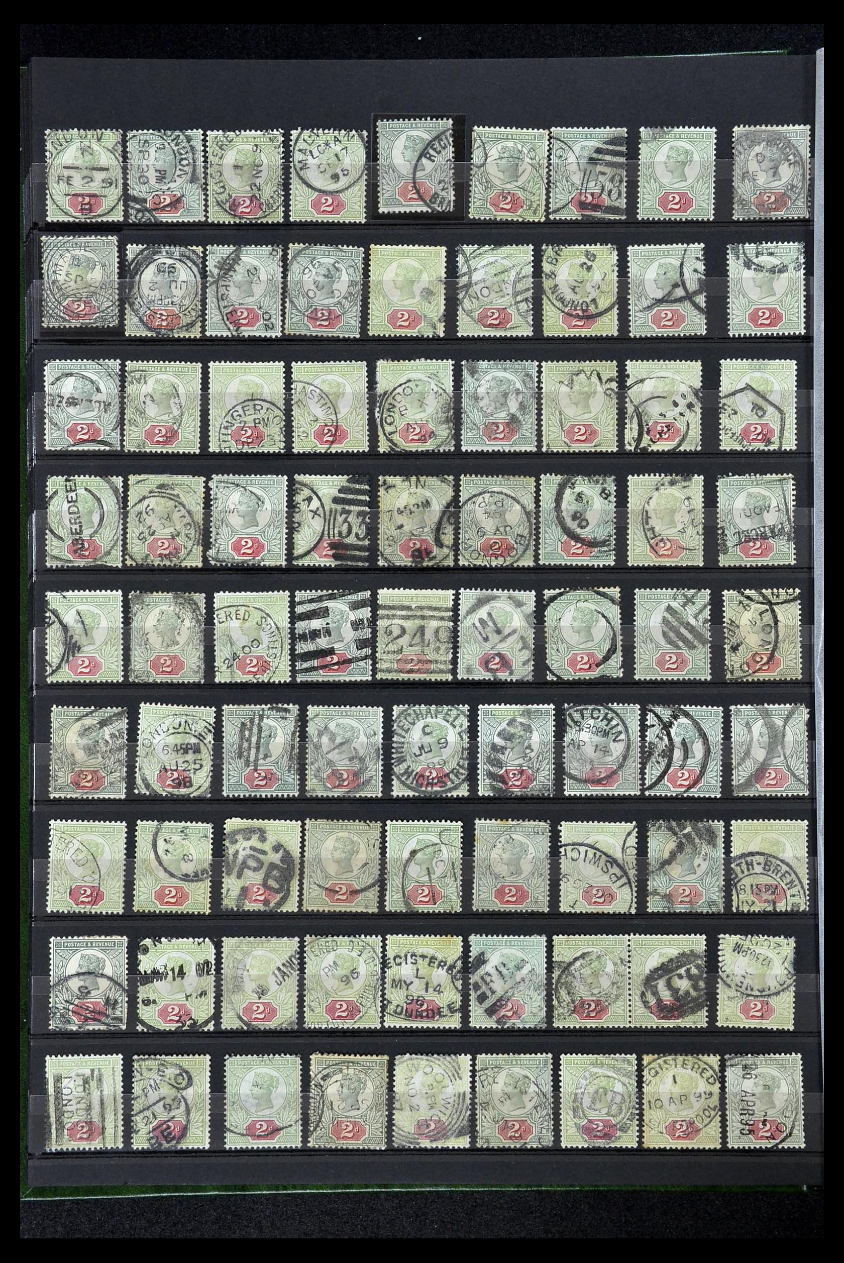 34945 018 - Postzegelverzameling 34945 Engeland 1883-1892.
