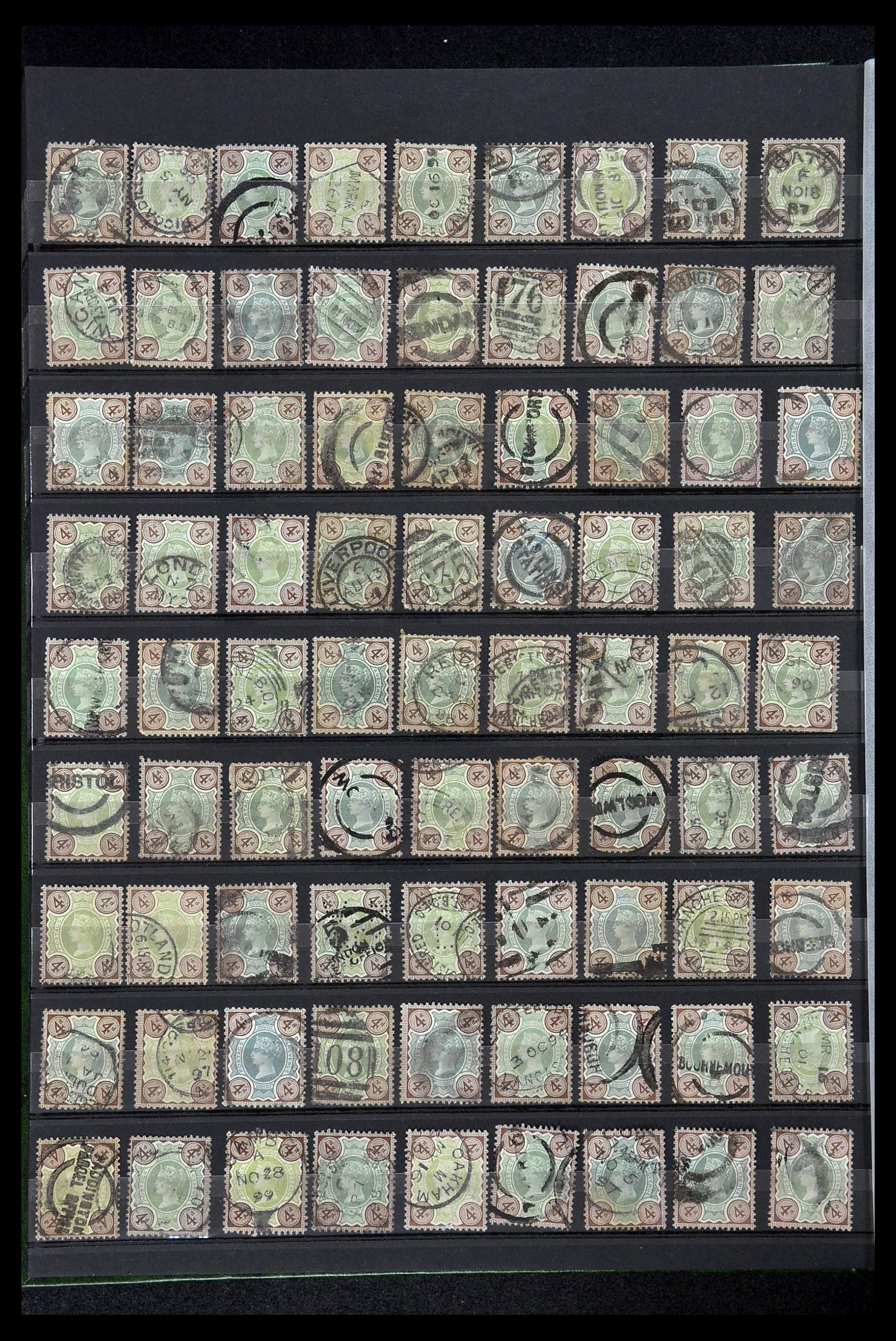 34945 022 - Postzegelverzameling 34945 Engeland 1883-1892.