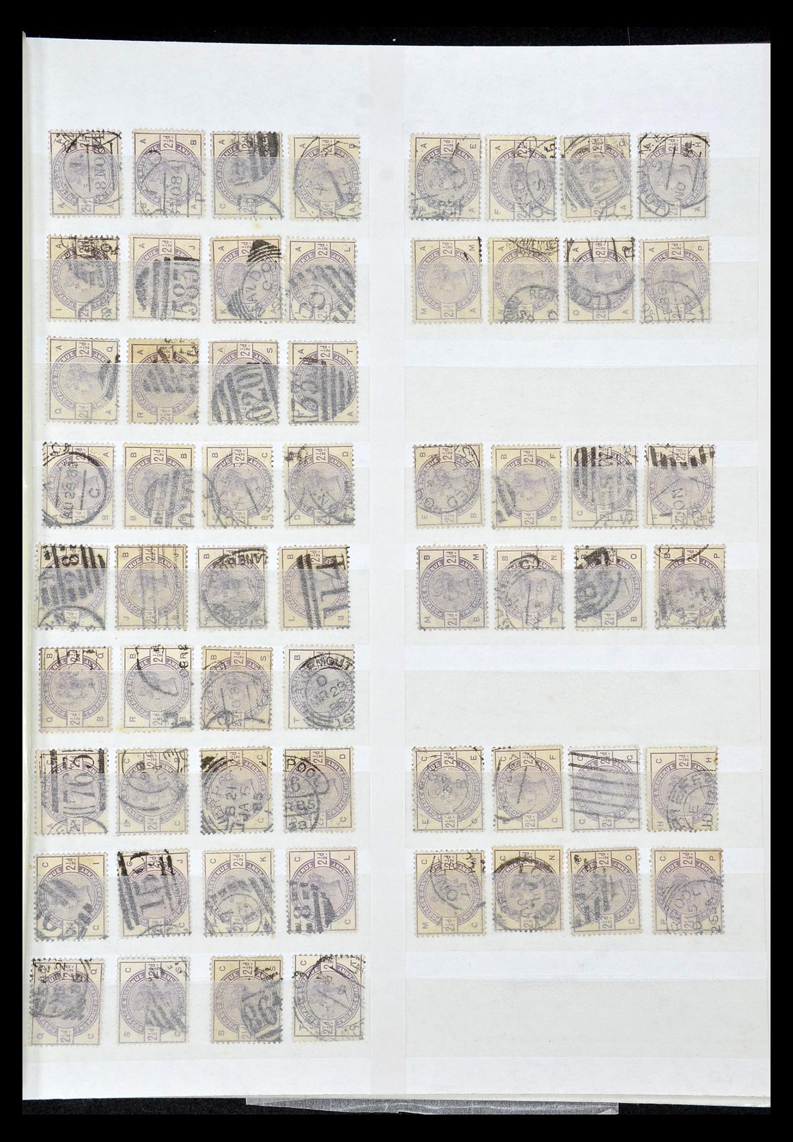 34945 030 - Postzegelverzameling 34945 Engeland 1883-1892.