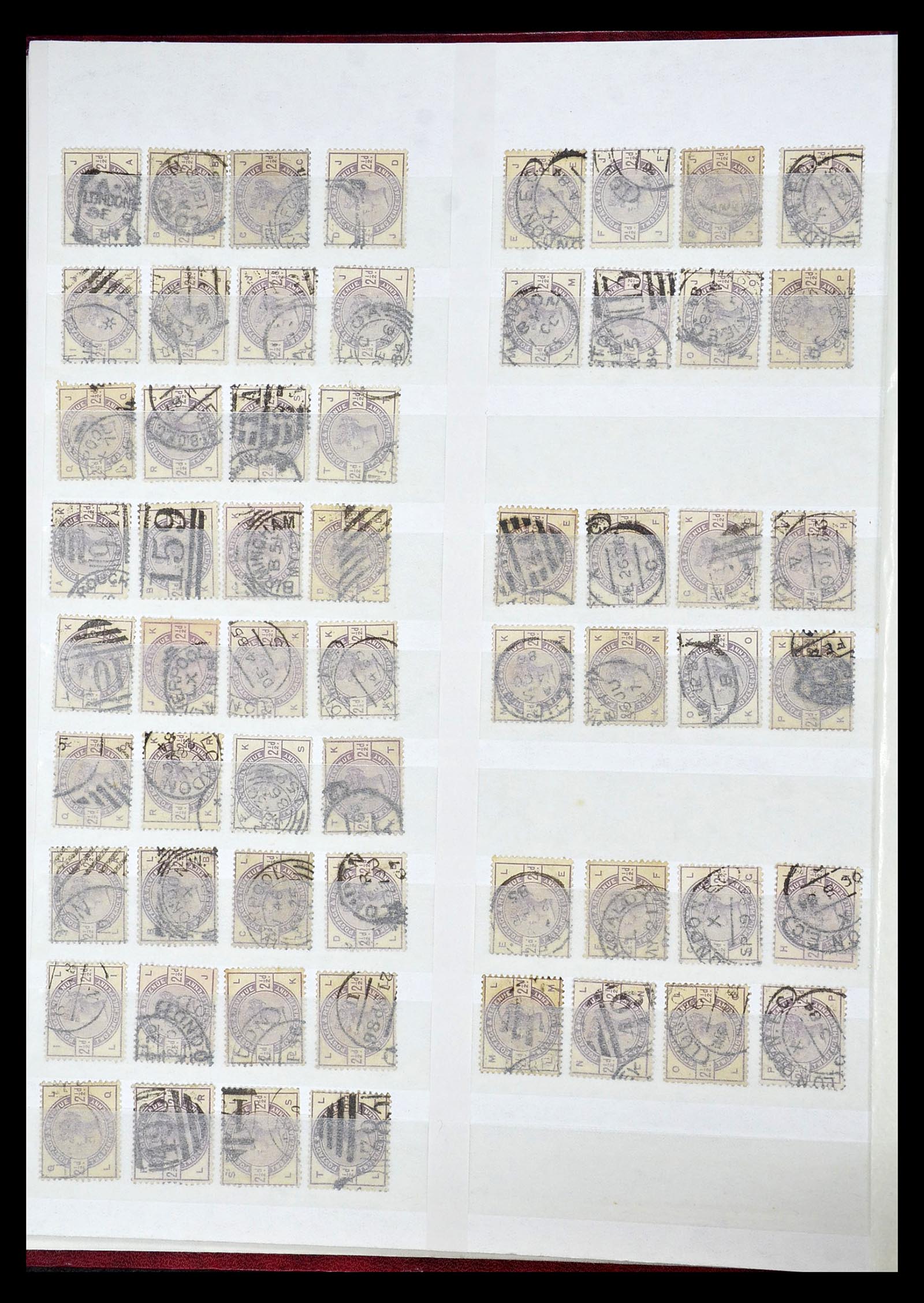 34945 033 - Postzegelverzameling 34945 Engeland 1883-1892.