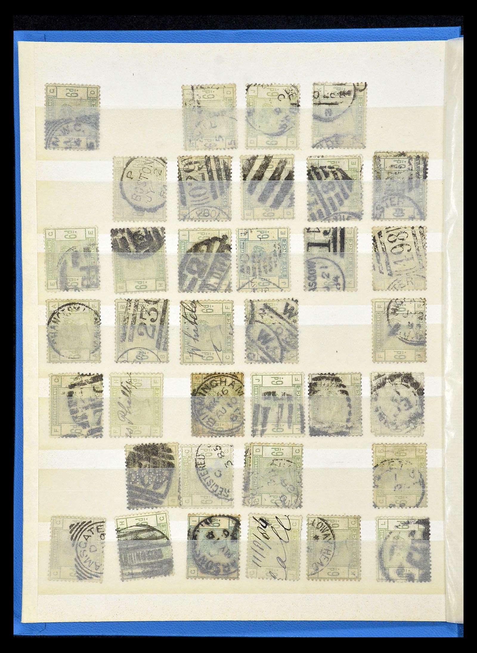 34945 040 - Postzegelverzameling 34945 Engeland 1883-1892.