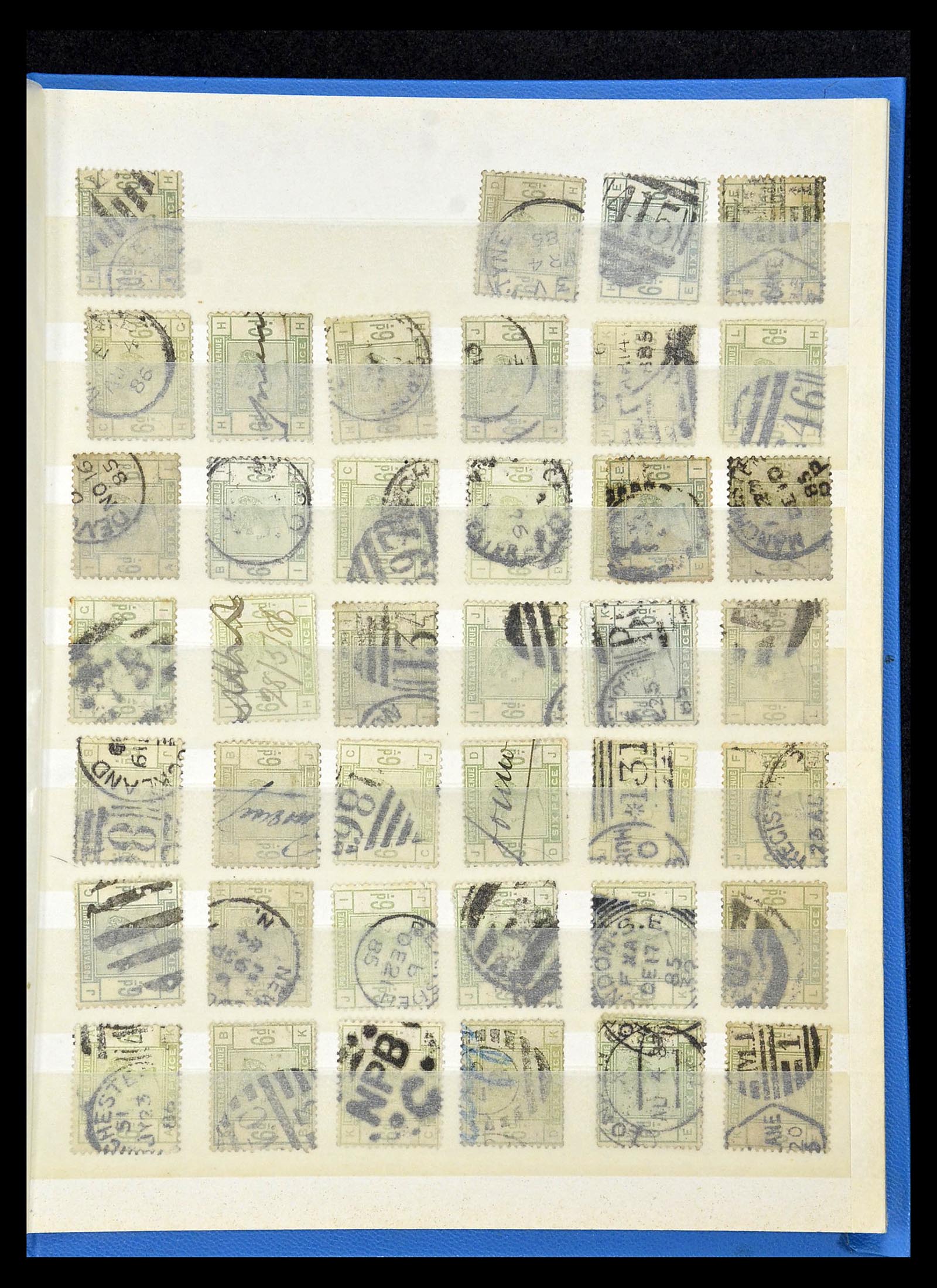 34945 041 - Postzegelverzameling 34945 Engeland 1883-1892.