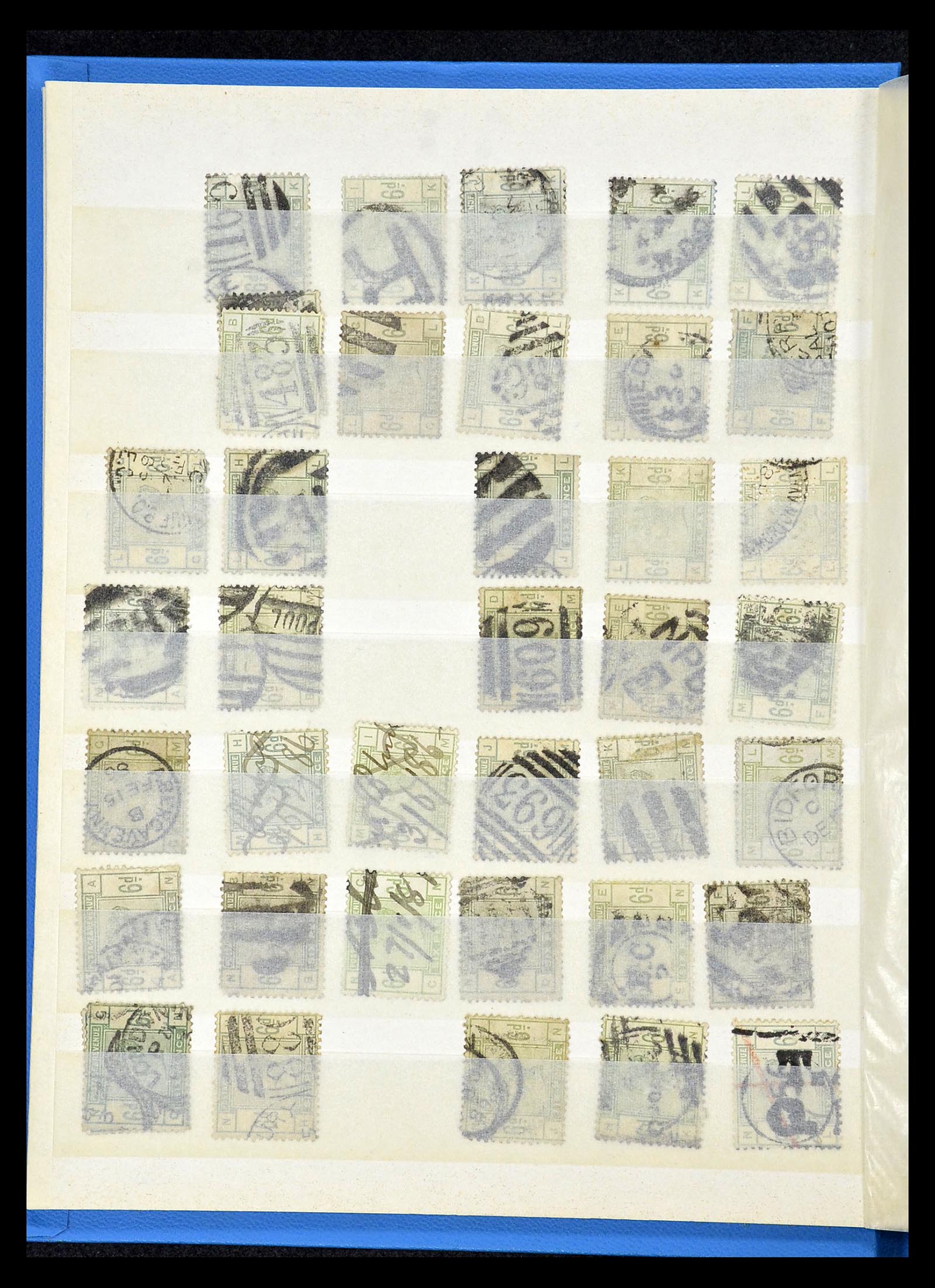 34945 043 - Postzegelverzameling 34945 Engeland 1883-1892.