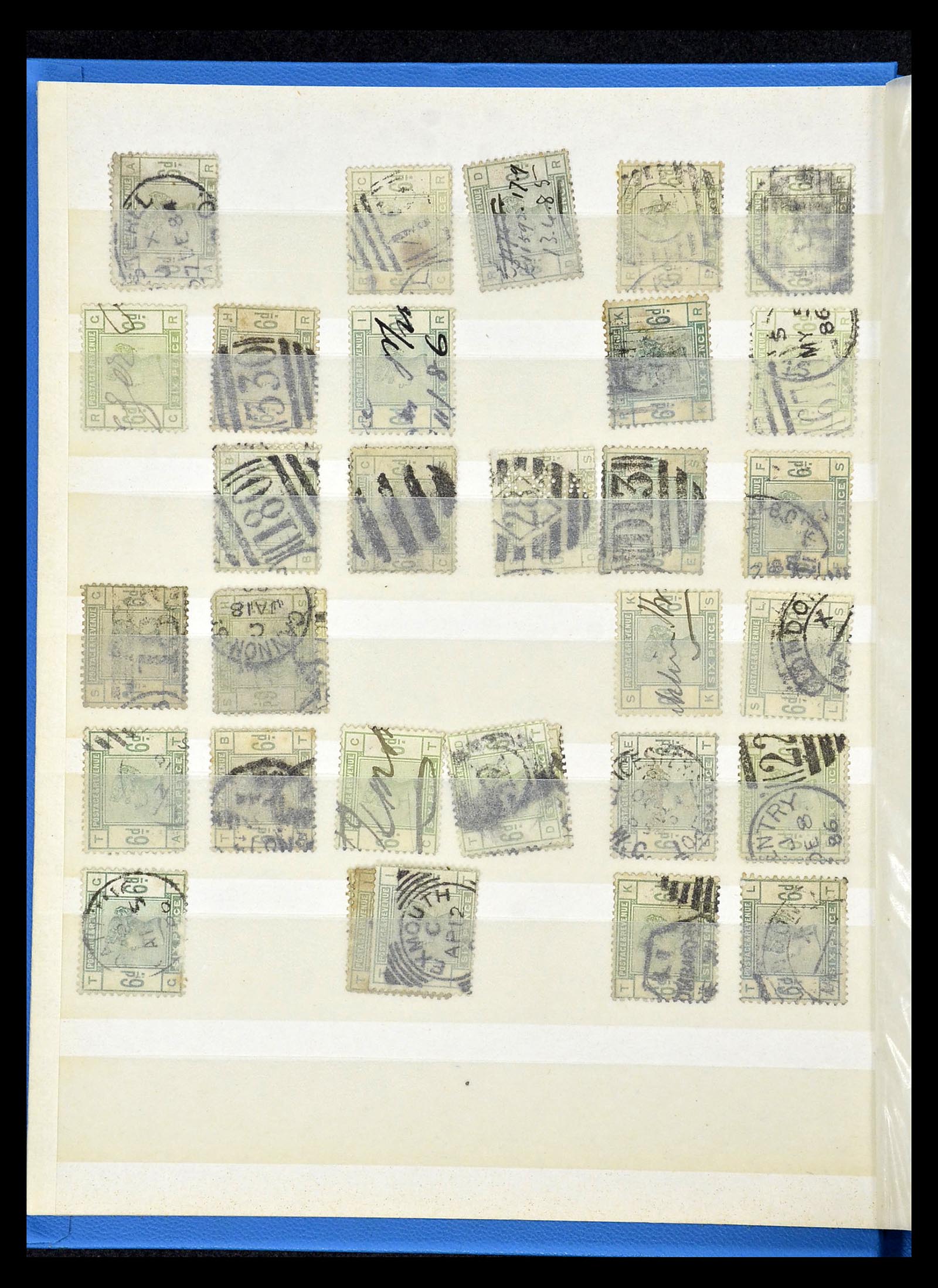 34945 044 - Postzegelverzameling 34945 Engeland 1883-1892.