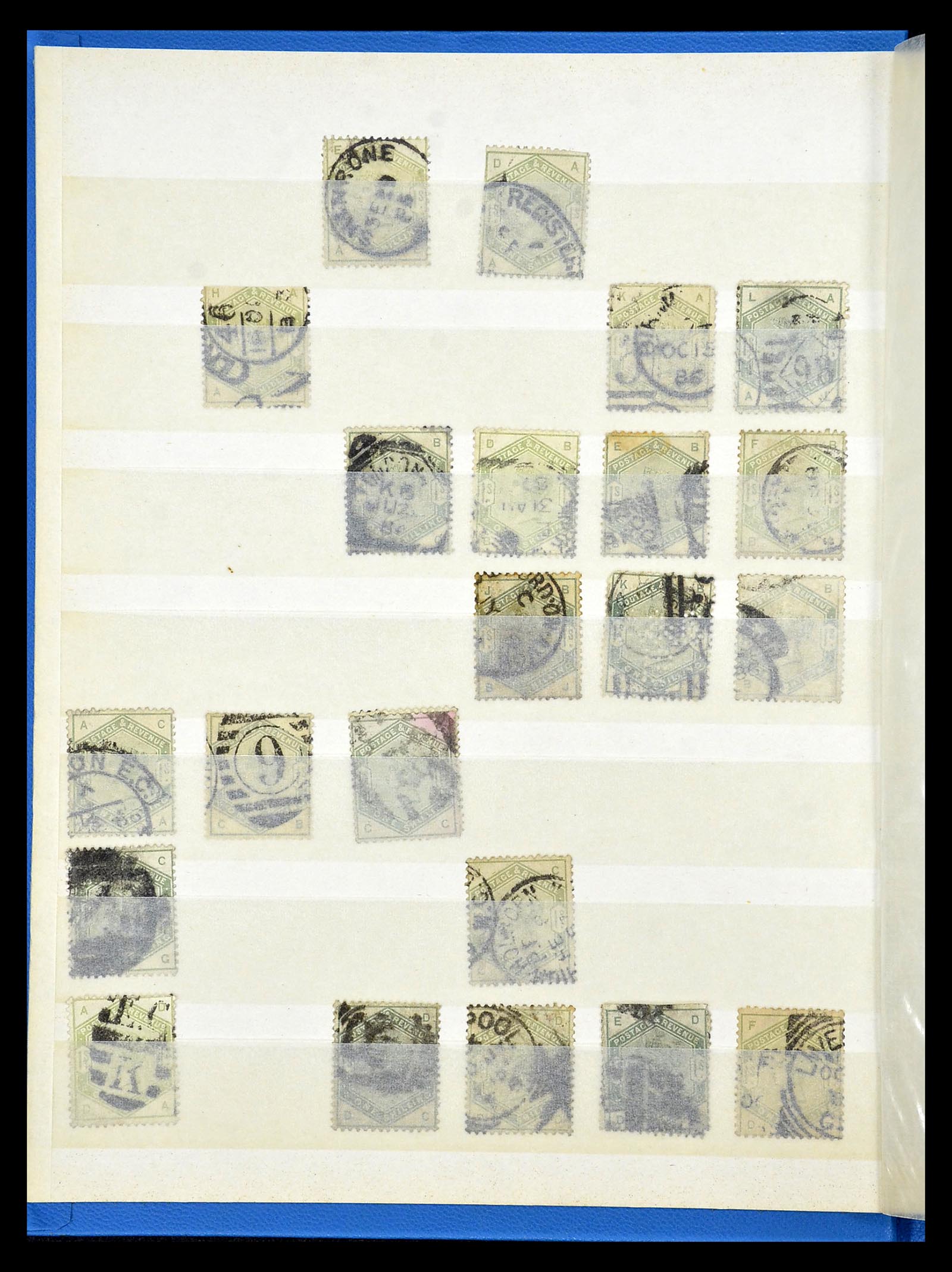 34945 046 - Postzegelverzameling 34945 Engeland 1883-1892.