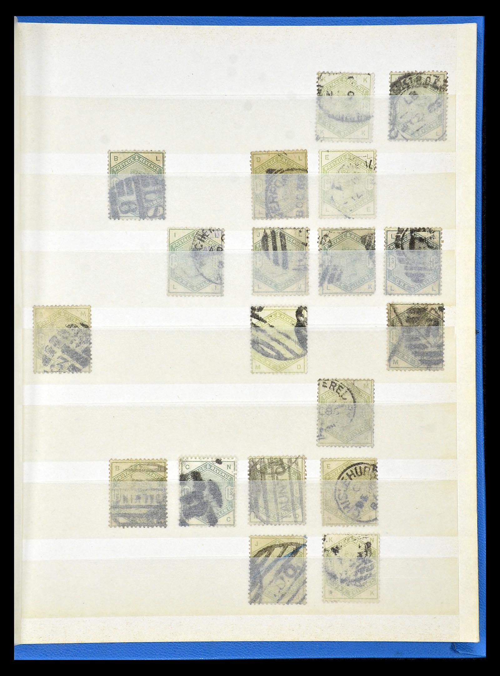 34945 049 - Postzegelverzameling 34945 Engeland 1883-1892.