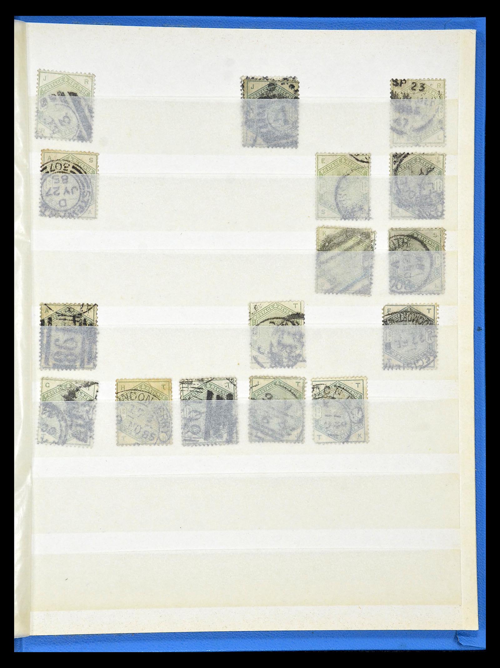 34945 051 - Postzegelverzameling 34945 Engeland 1883-1892.