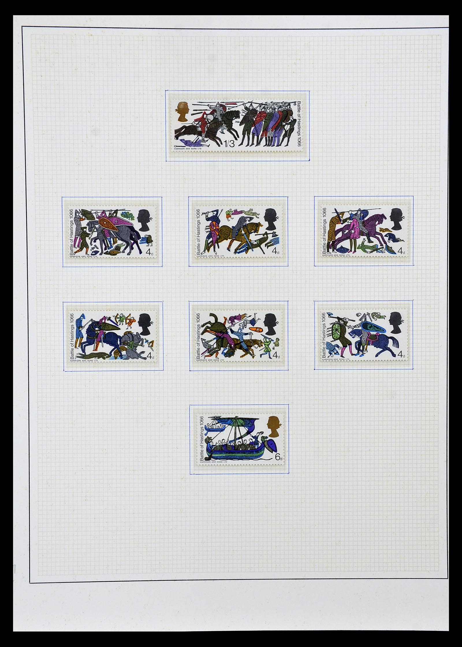 34946 003 - Stamp Collection 34946 Motief Kunst en Religie.