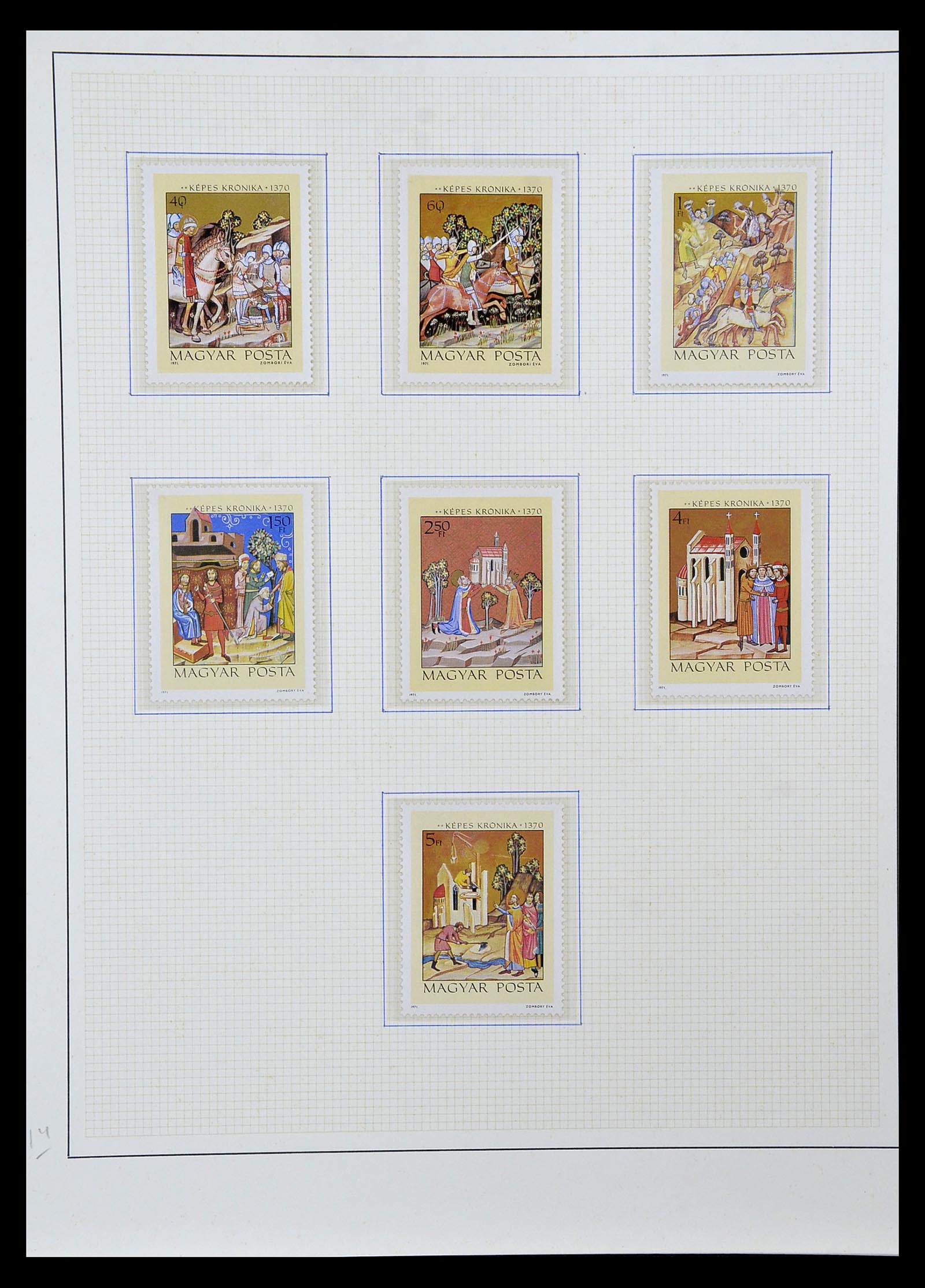34946 012 - Postzegelverzameling 34946 Motief Kunst en Religie.