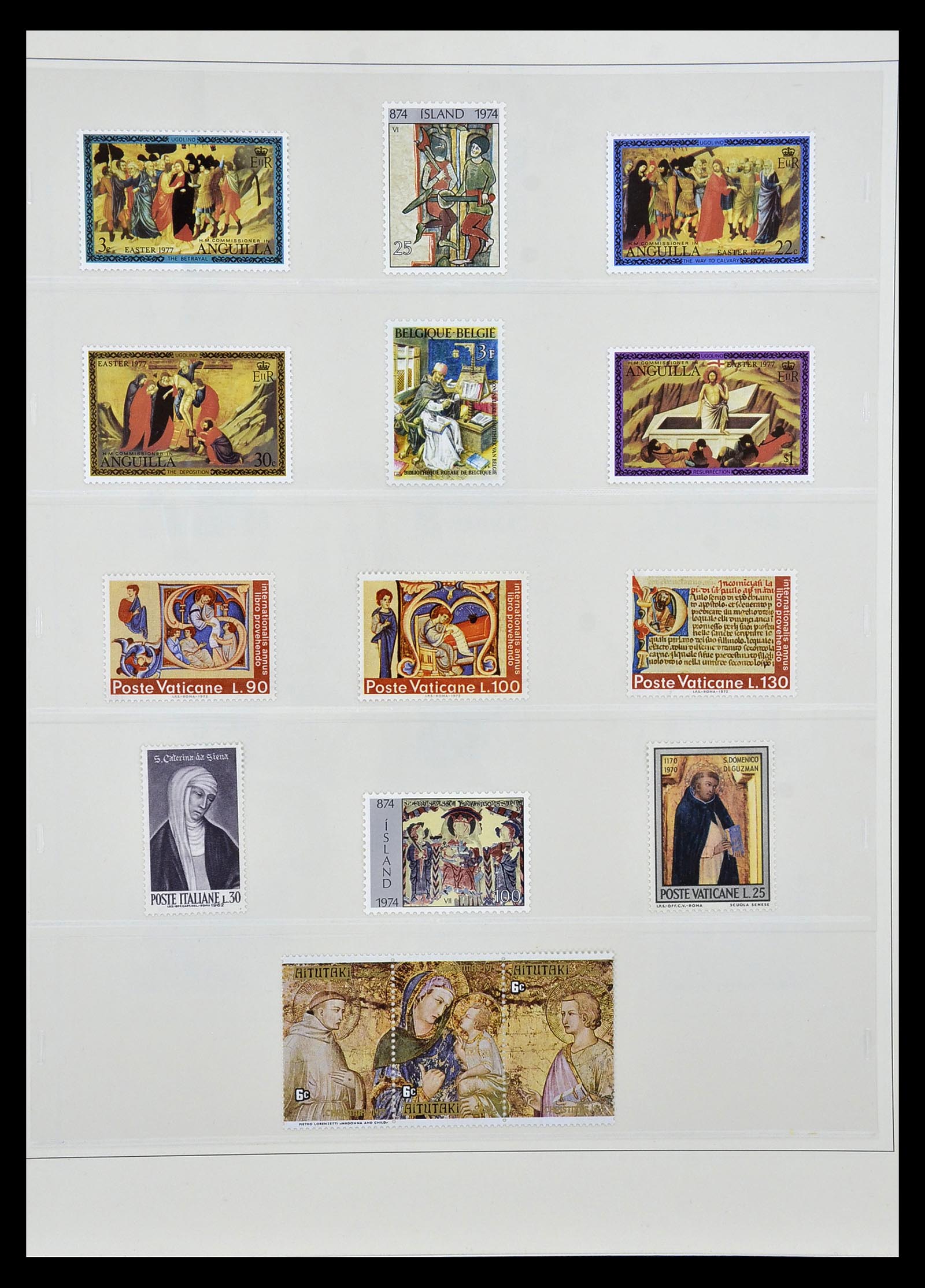 34946 015 - Stamp Collection 34946 Motief Kunst en Religie.