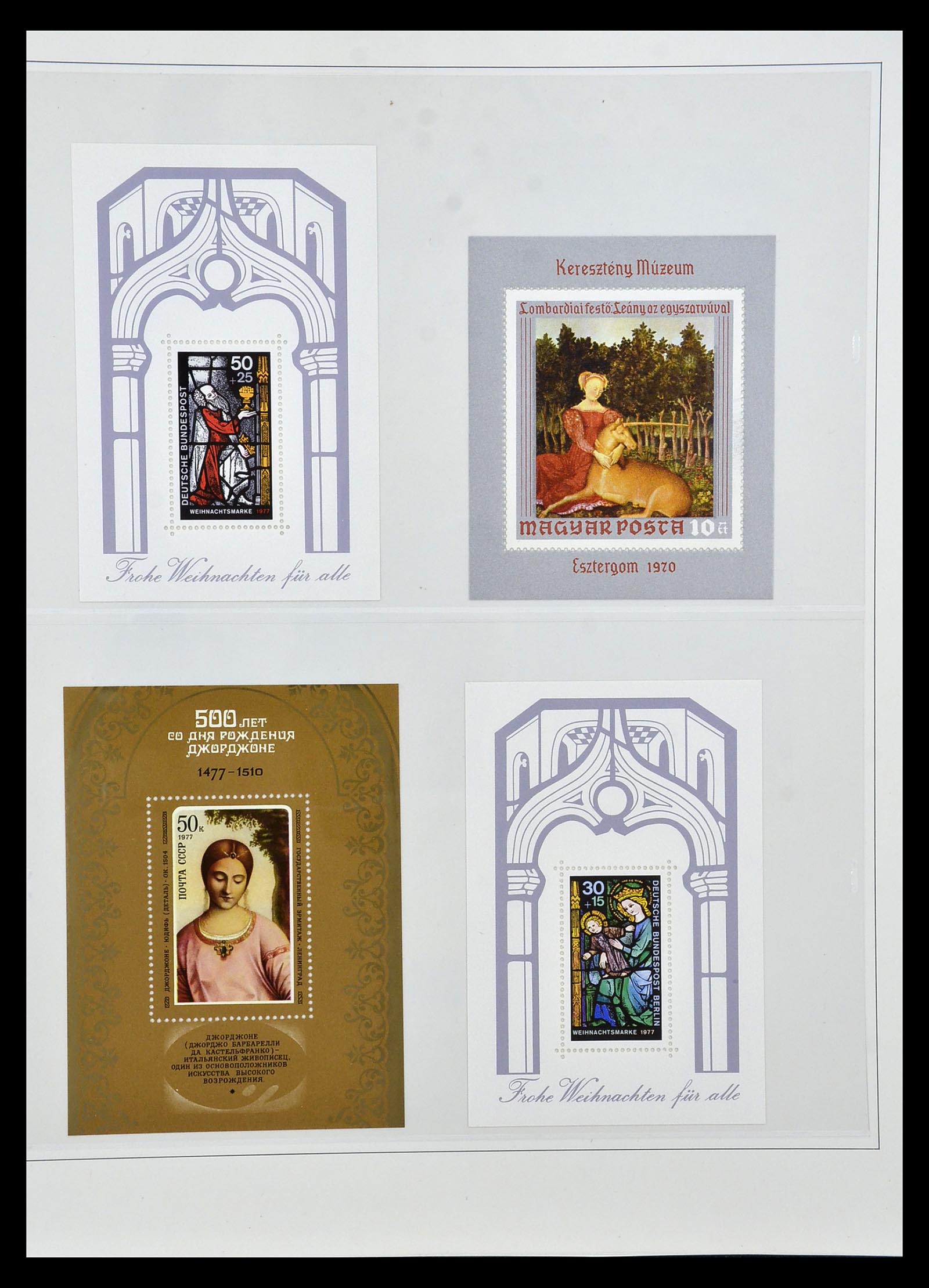 34946 023 - Postzegelverzameling 34946 Motief Kunst en Religie.