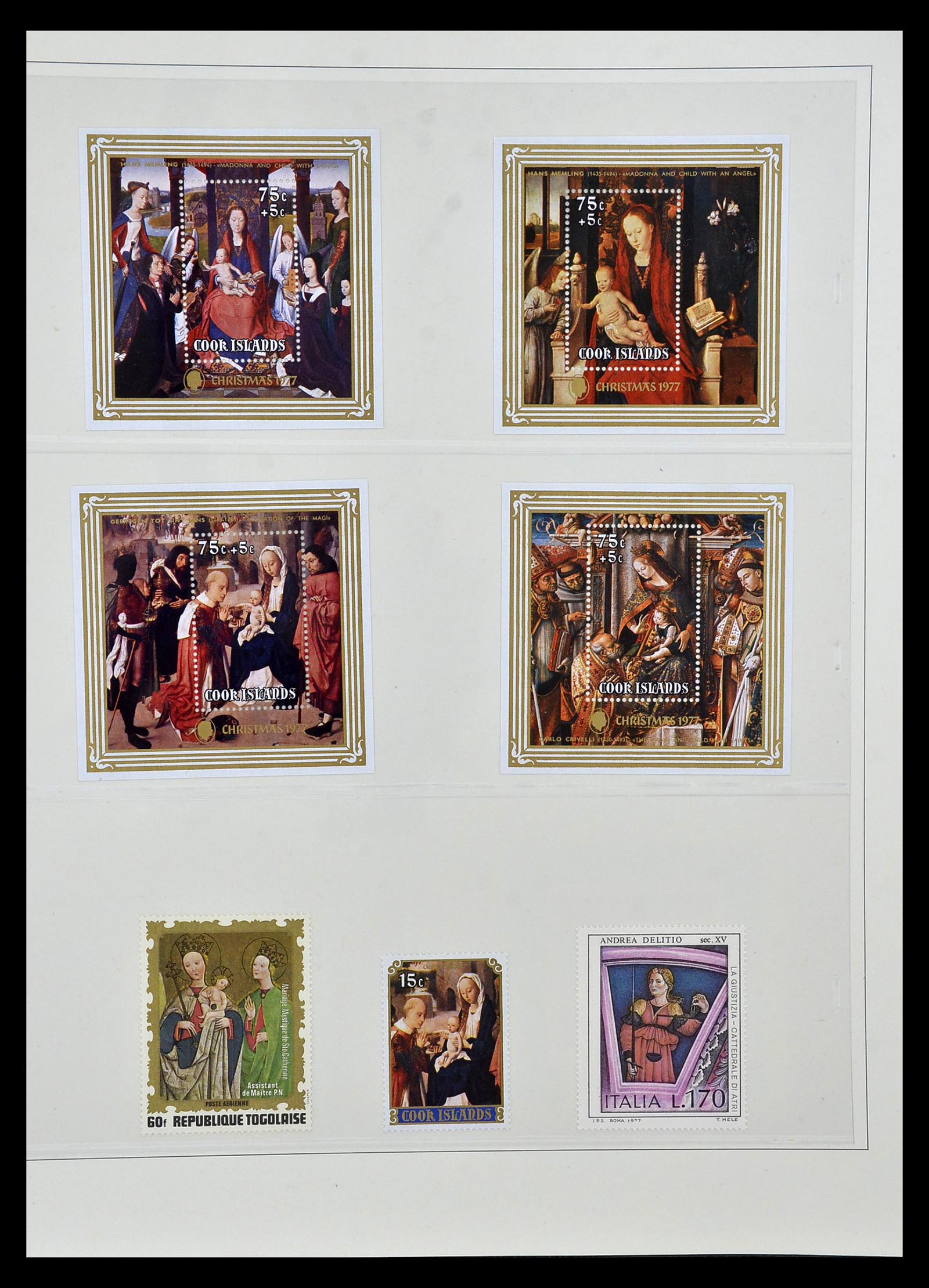34946 024 - Postzegelverzameling 34946 Motief Kunst en Religie.