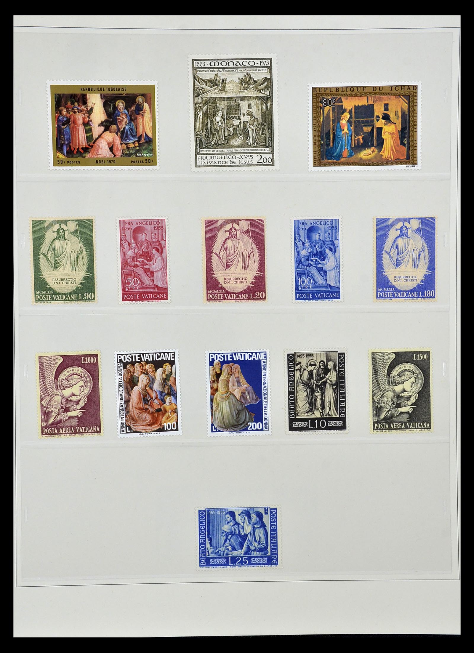 34946 026 - Postzegelverzameling 34946 Motief Kunst en Religie.