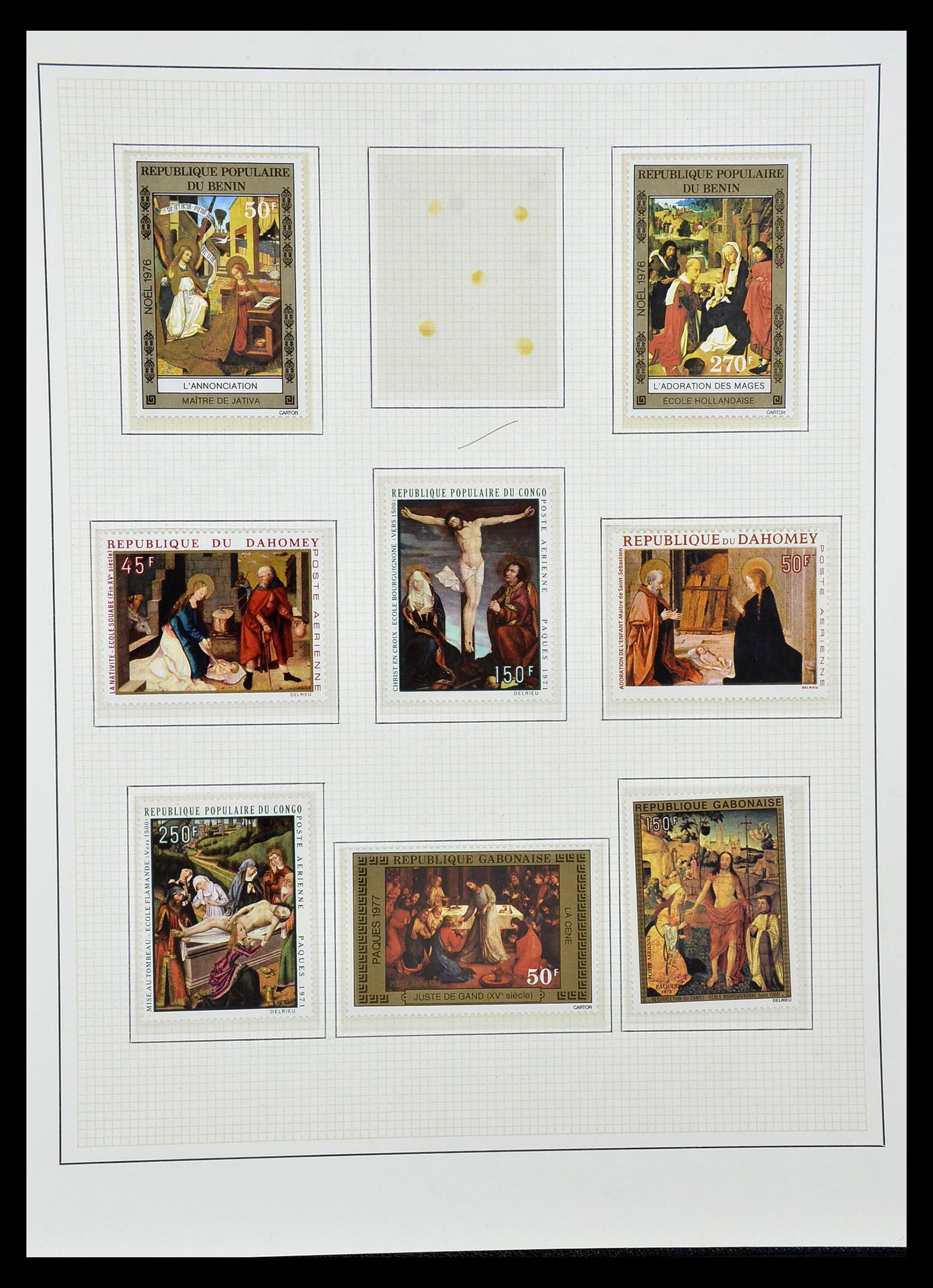 34946 038 - Postzegelverzameling 34946 Motief Kunst en Religie.
