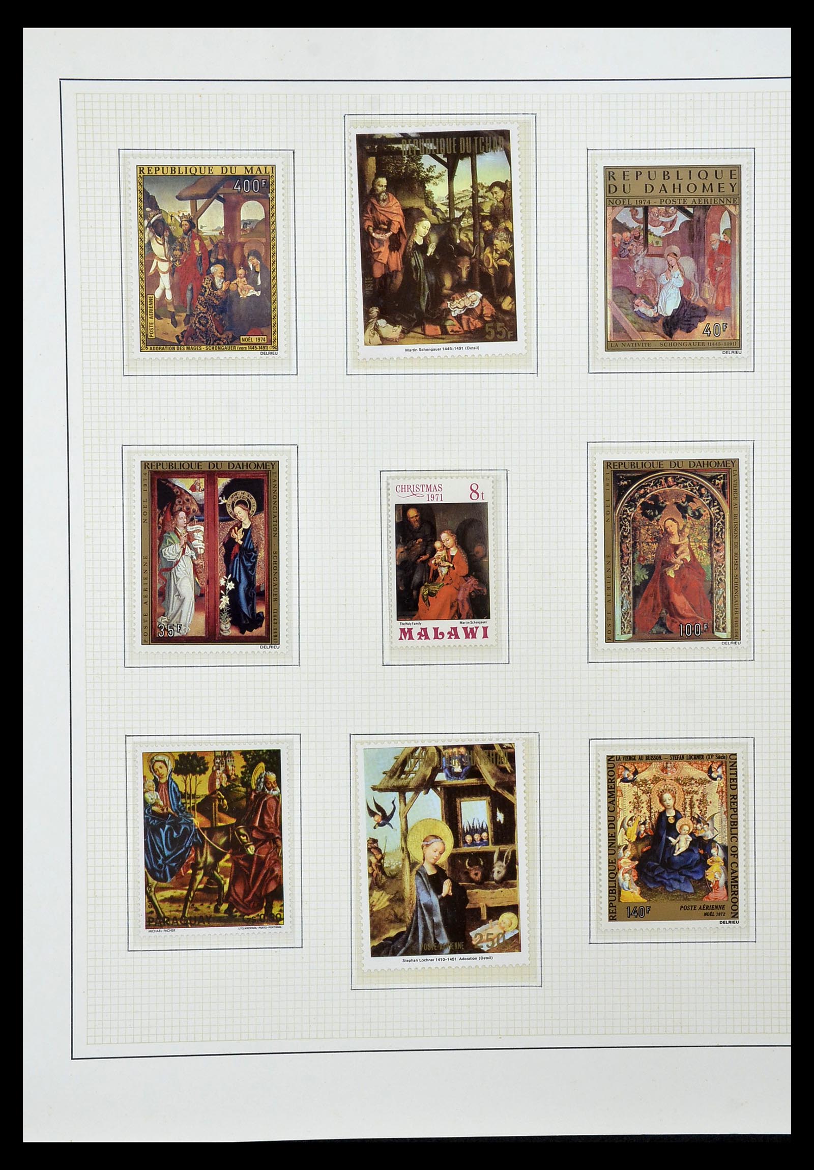 34946 055 - Stamp Collection 34946 Motief Kunst en Religie.