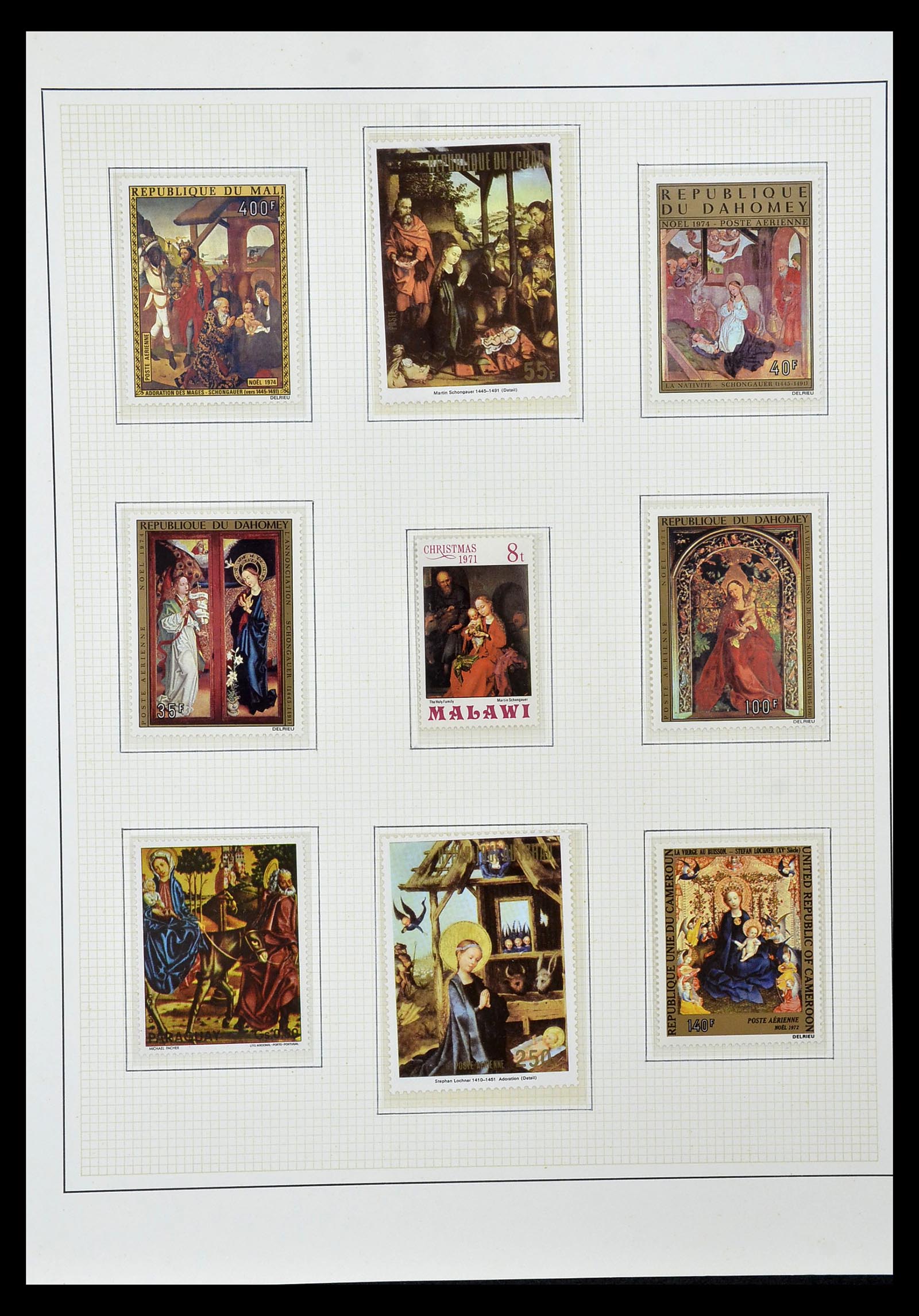 34946 056 - Stamp Collection 34946 Motief Kunst en Religie.