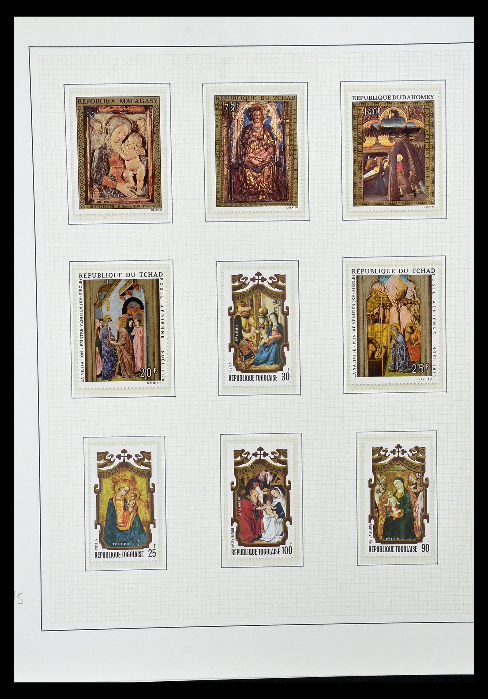 34946 058 - Stamp Collection 34946 Motief Kunst en Religie.