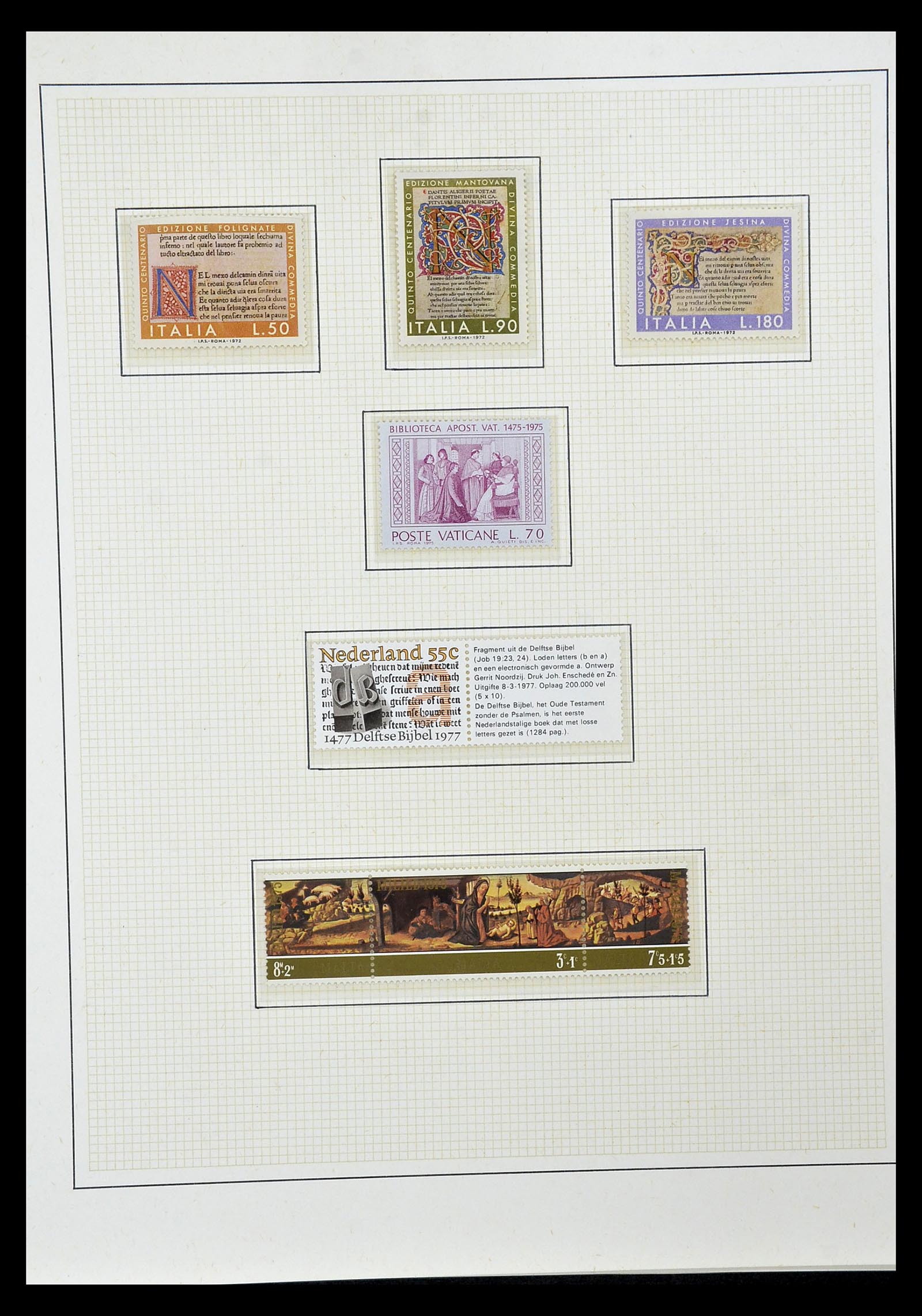 34946 059 - Stamp Collection 34946 Motief Kunst en Religie.