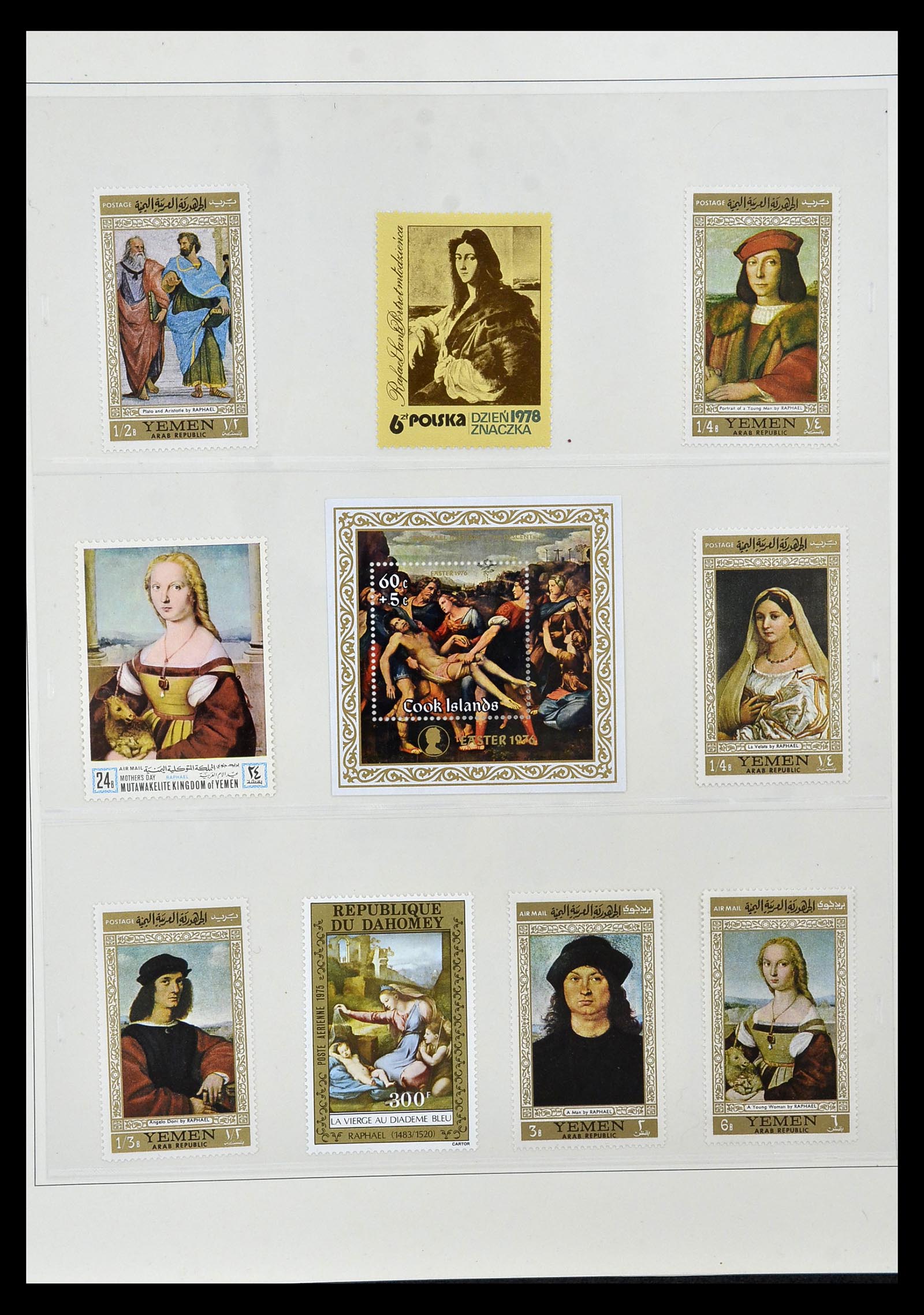 34946 060 - Stamp Collection 34946 Motief Kunst en Religie.