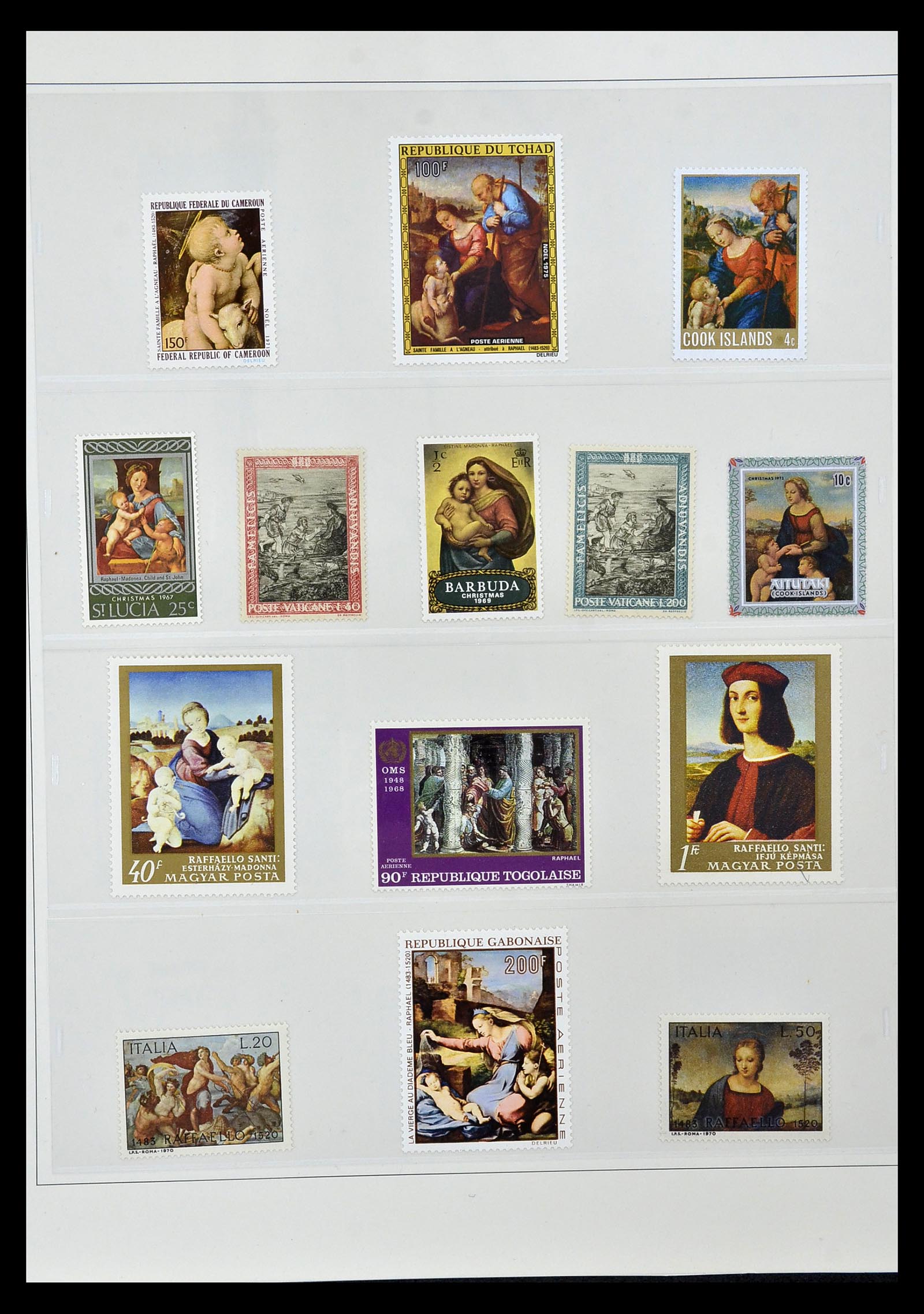 34946 062 - Stamp Collection 34946 Motief Kunst en Religie.