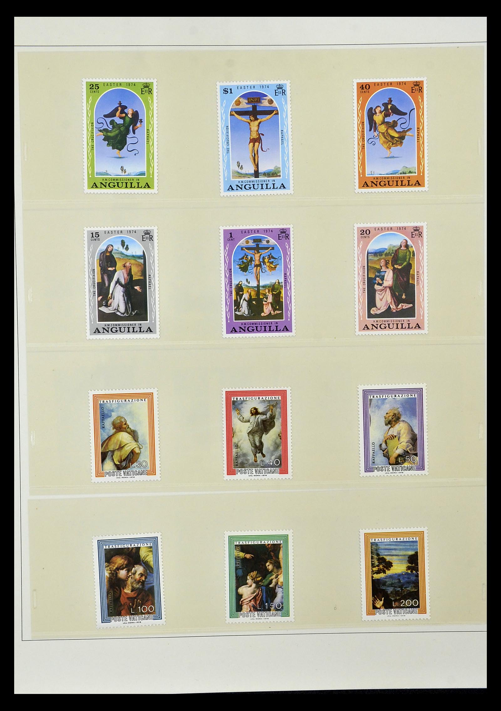 34946 065 - Stamp Collection 34946 Motief Kunst en Religie.