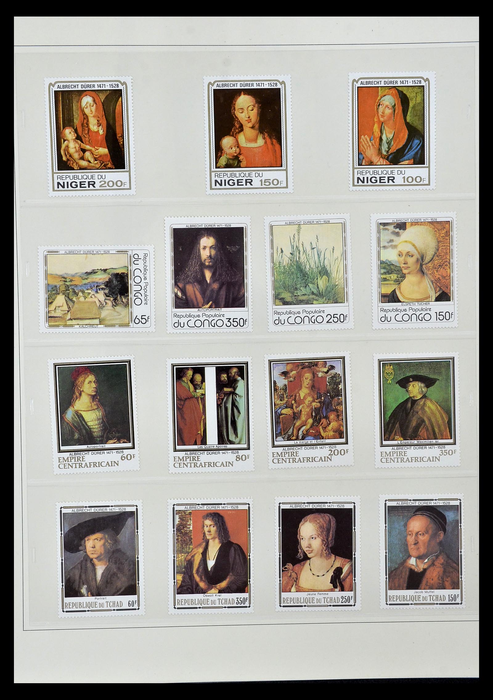34946 066 - Stamp Collection 34946 Motief Kunst en Religie.