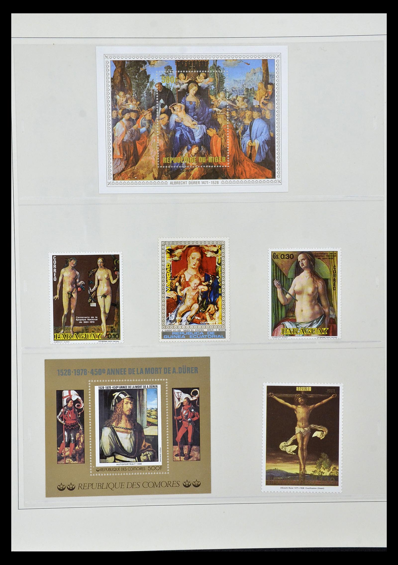 34946 068 - Stamp Collection 34946 Motief Kunst en Religie.