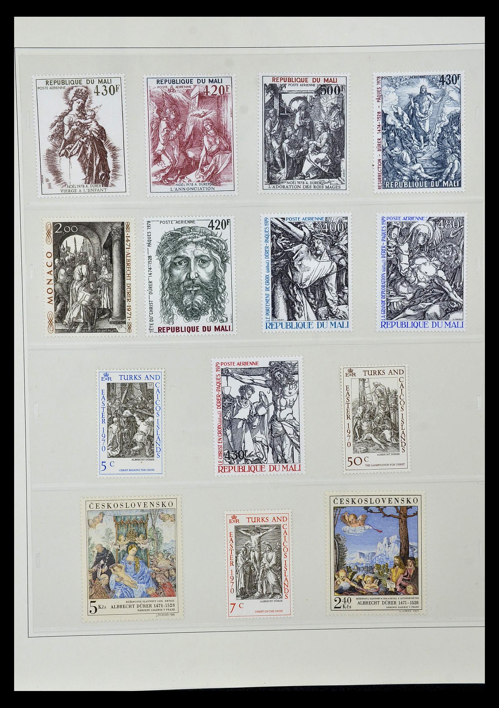 34946 069 - Stamp Collection 34946 Motief Kunst en Religie.