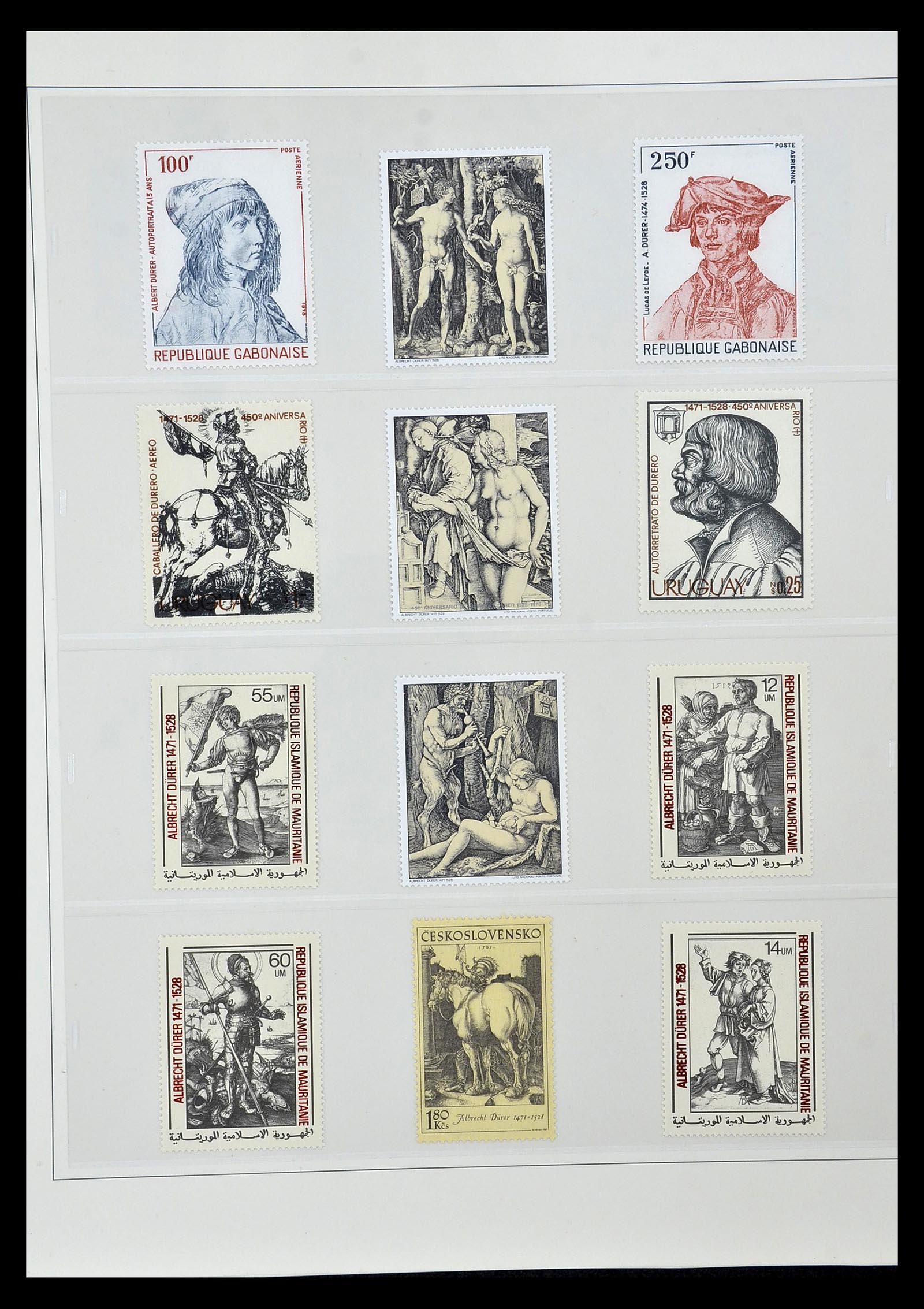 34946 071 - Stamp Collection 34946 Motief Kunst en Religie.