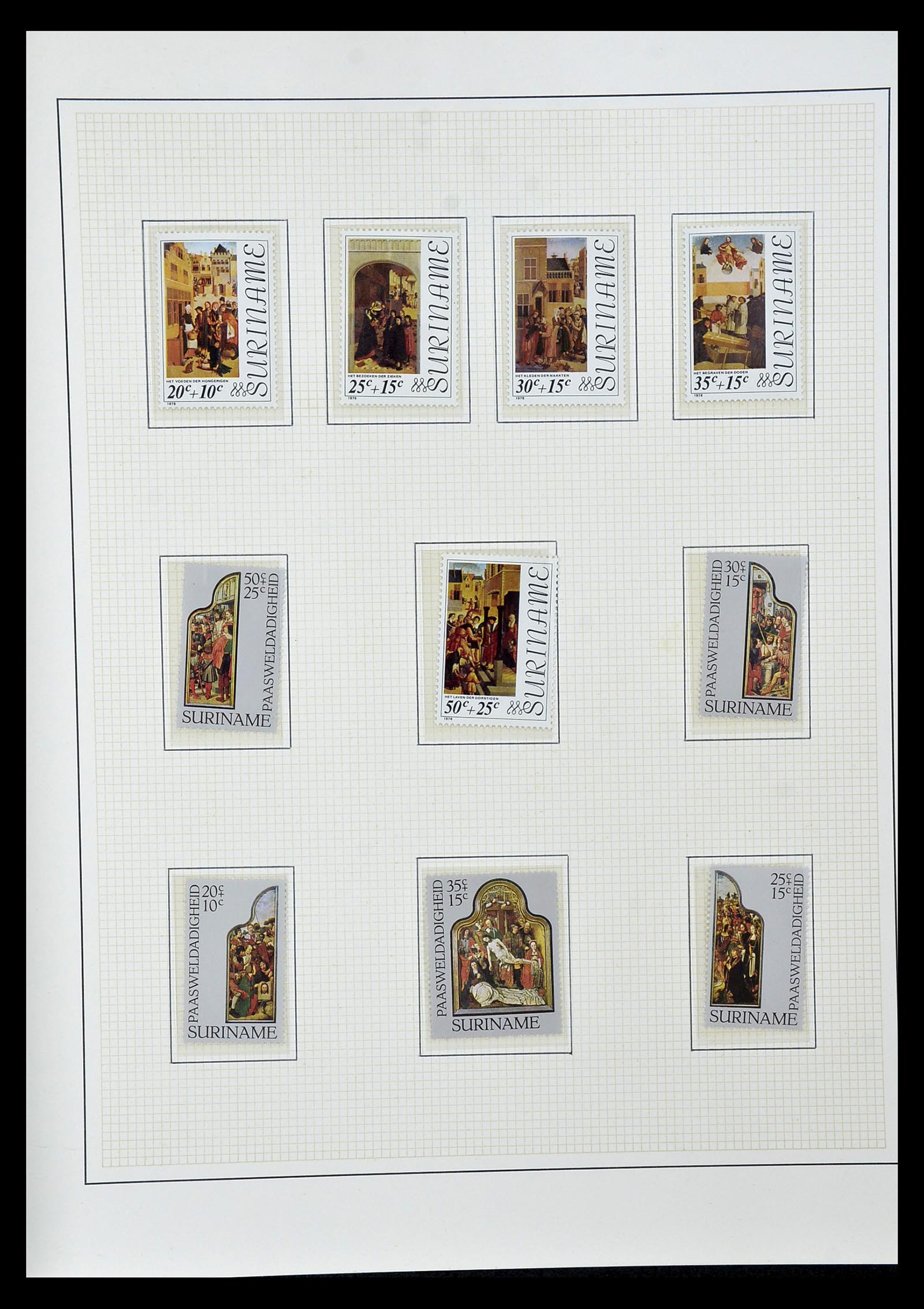 34946 077 - Stamp Collection 34946 Motief Kunst en Religie.