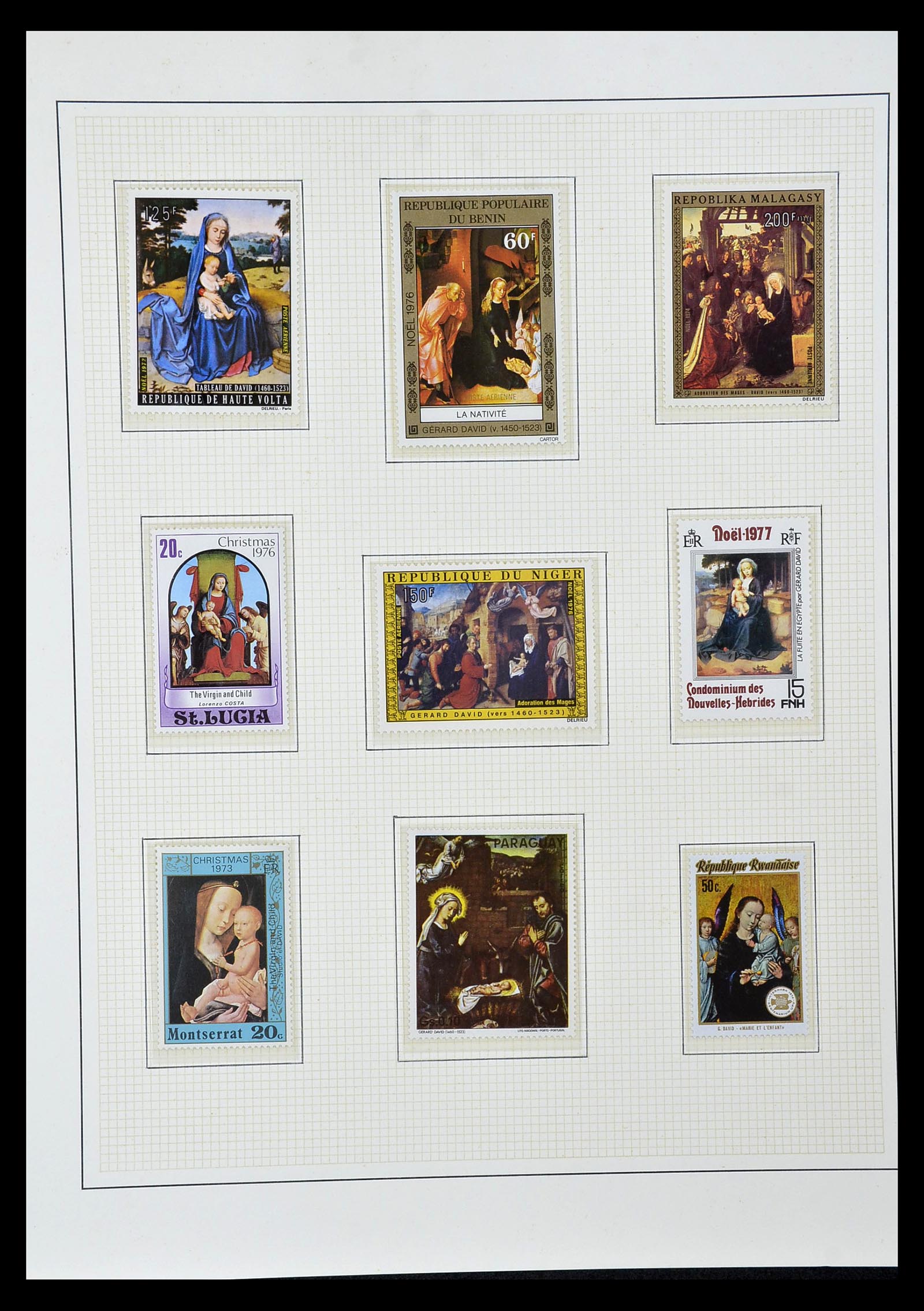 34946 078 - Stamp Collection 34946 Motief Kunst en Religie.