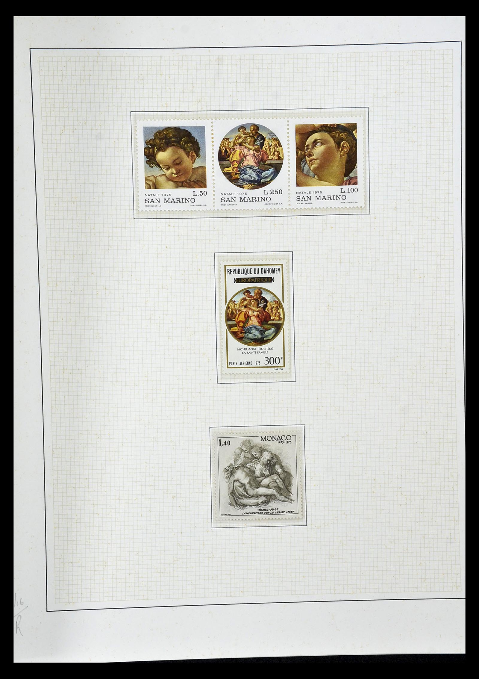 34946 080 - Stamp Collection 34946 Motief Kunst en Religie.