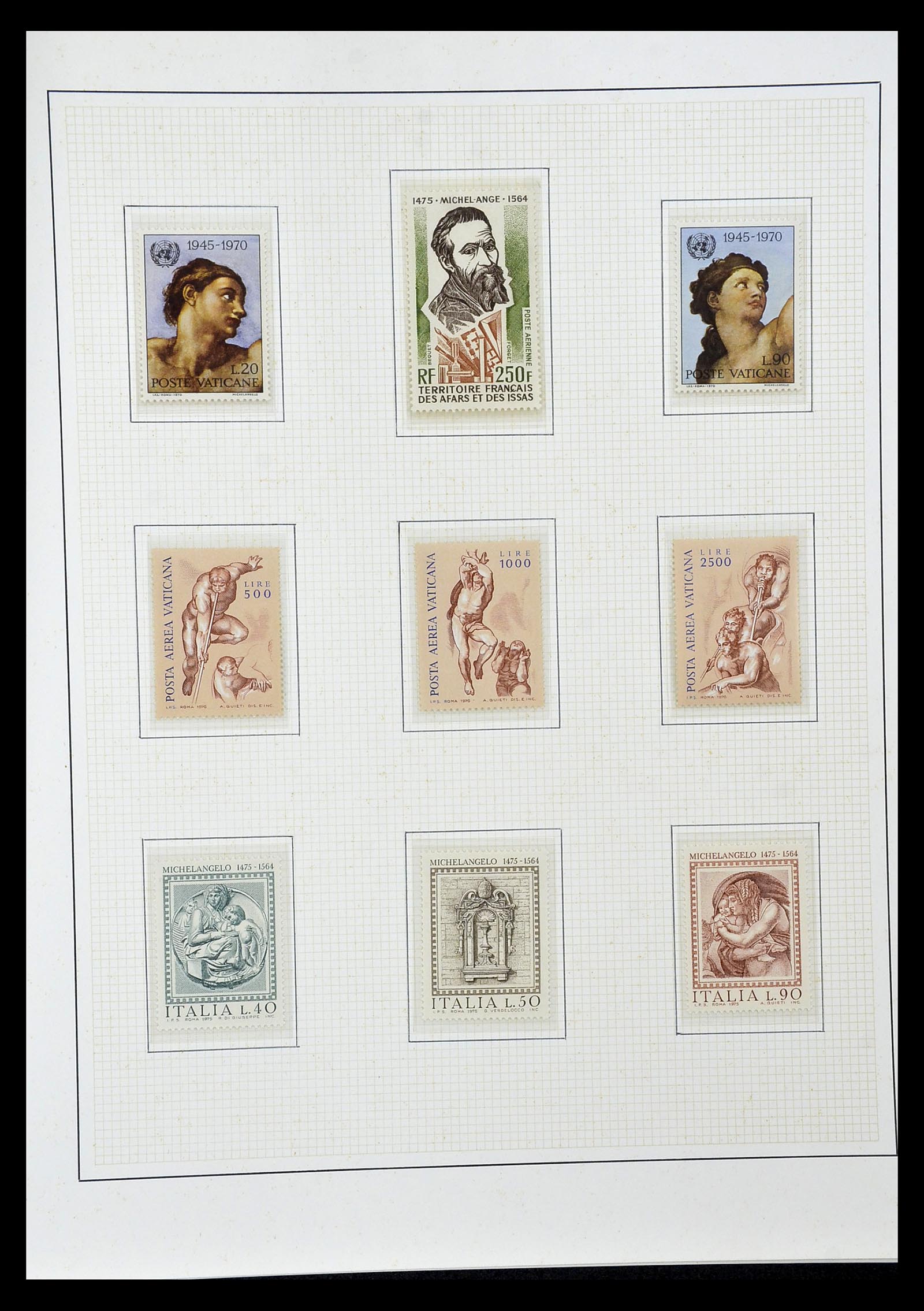 34946 083 - Stamp Collection 34946 Motief Kunst en Religie.