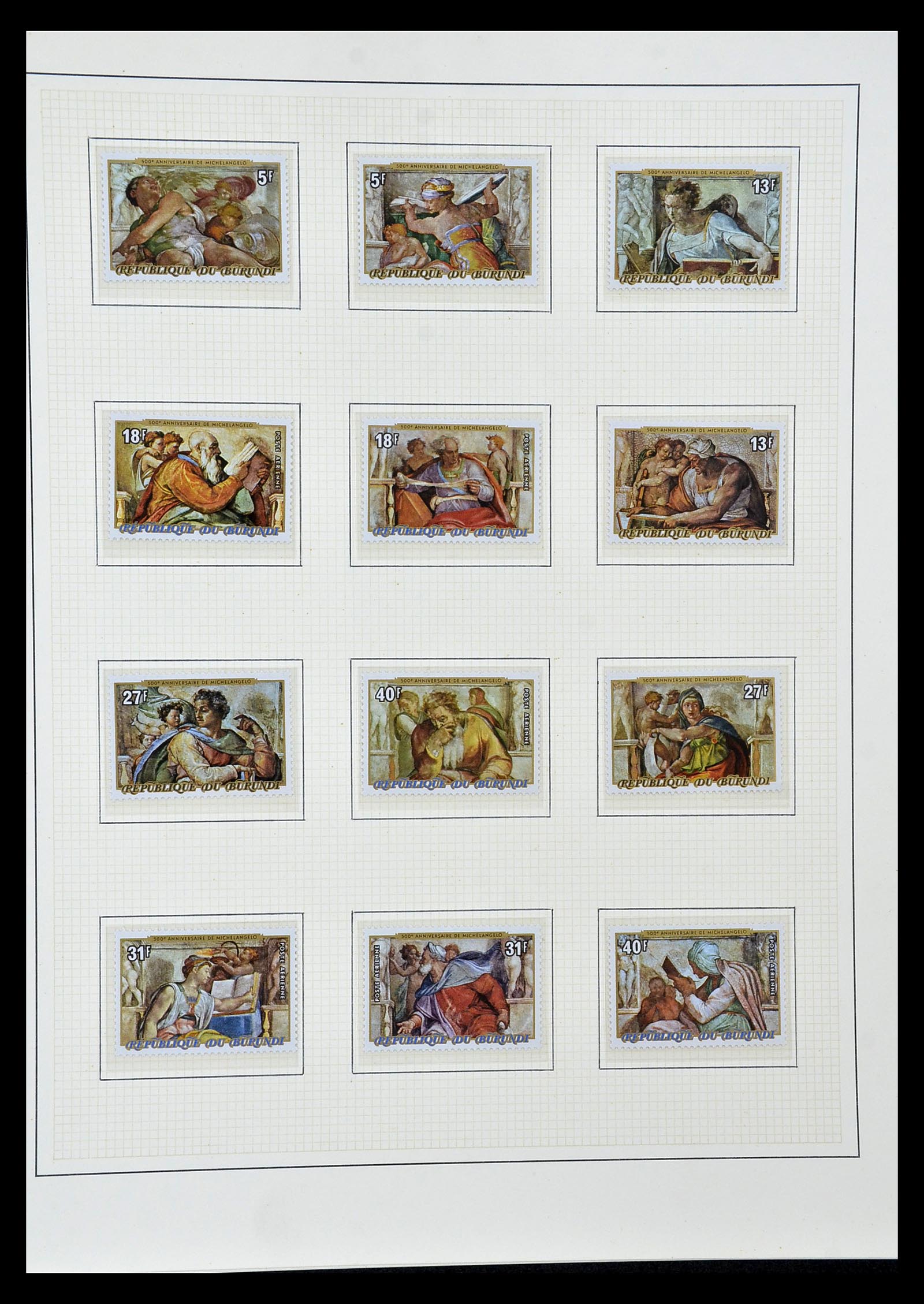 34946 087 - Stamp Collection 34946 Motief Kunst en Religie.