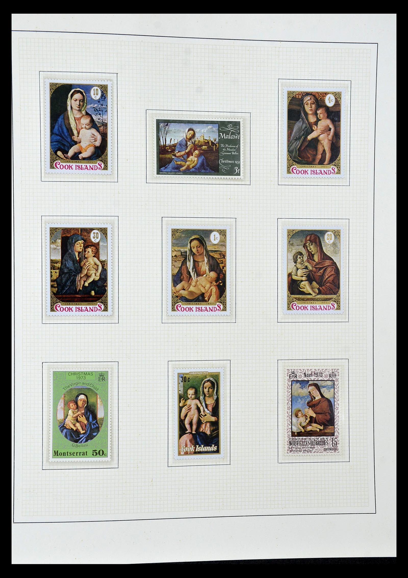 34946 097 - Stamp Collection 34946 Motief Kunst en Religie.