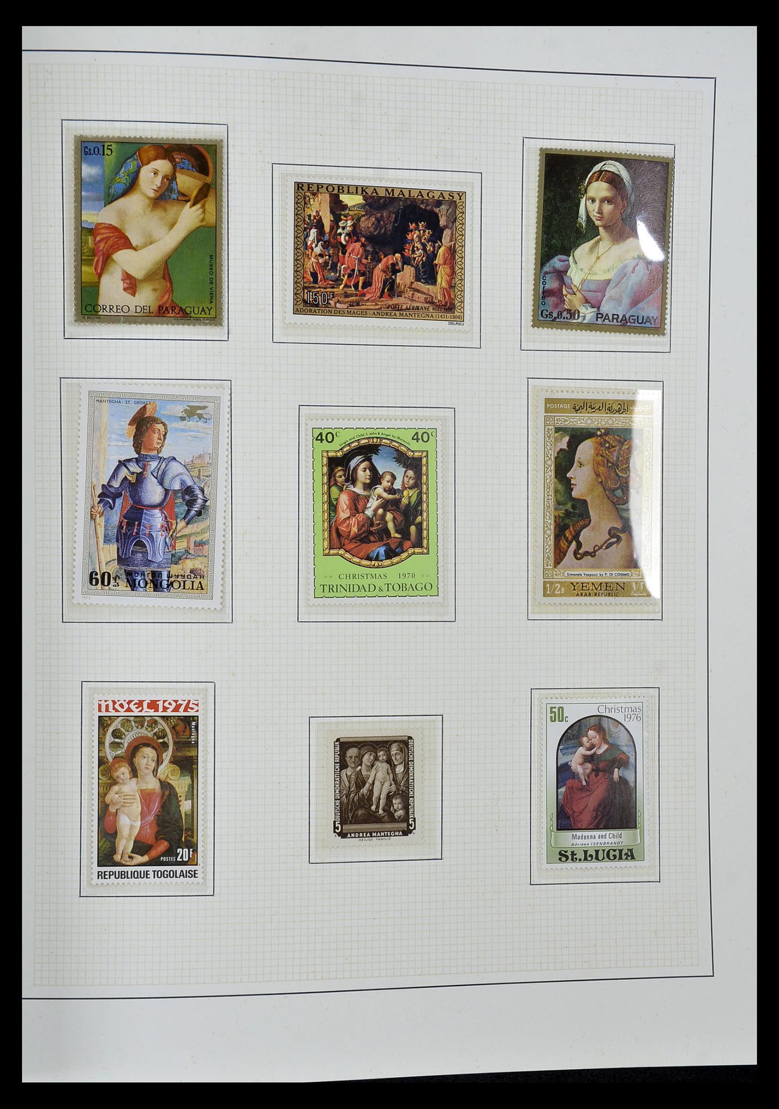 34946 098 - Stamp Collection 34946 Motief Kunst en Religie.