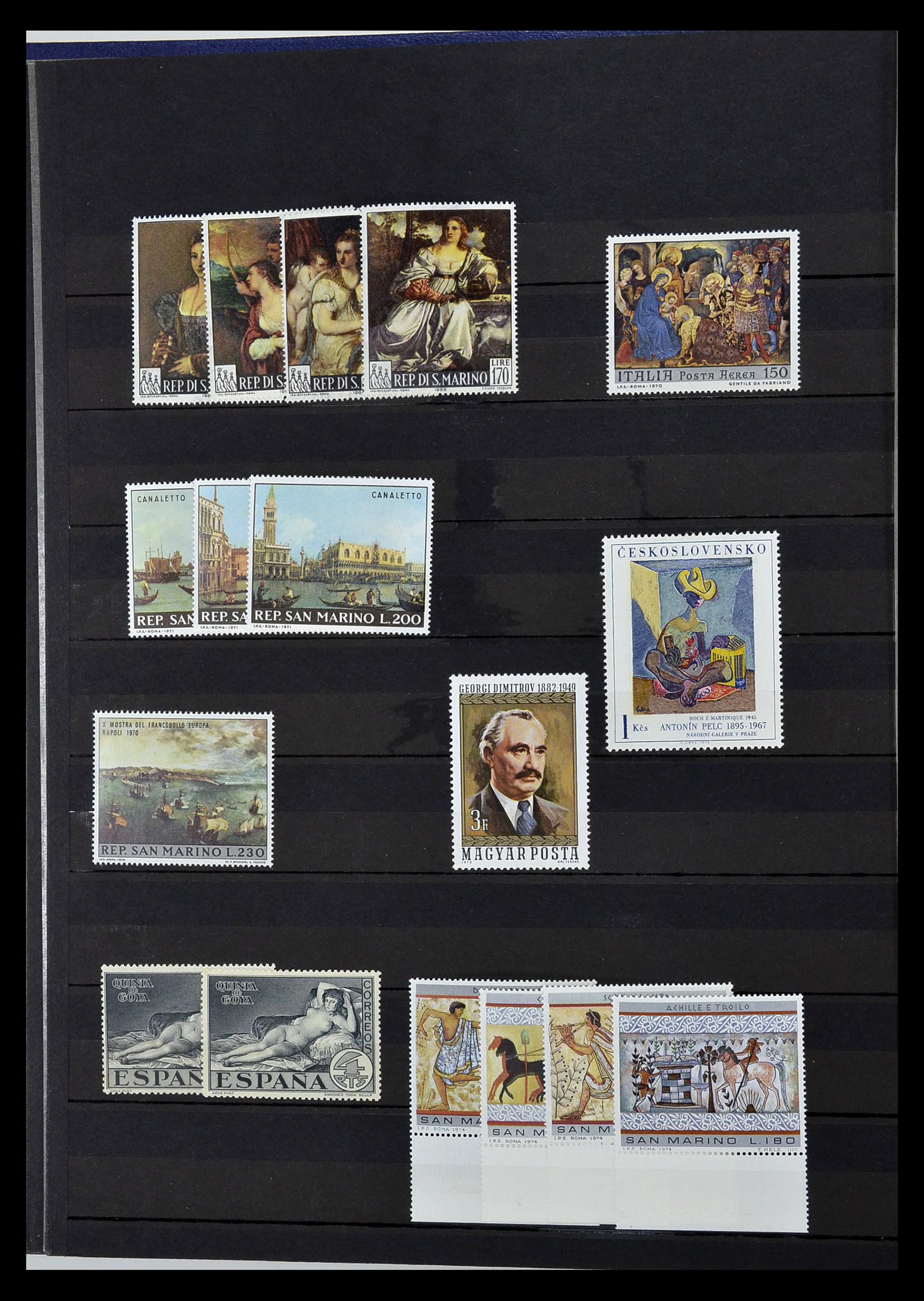 34946 499 - Stamp Collection 34946 Motief Kunst en Religie.