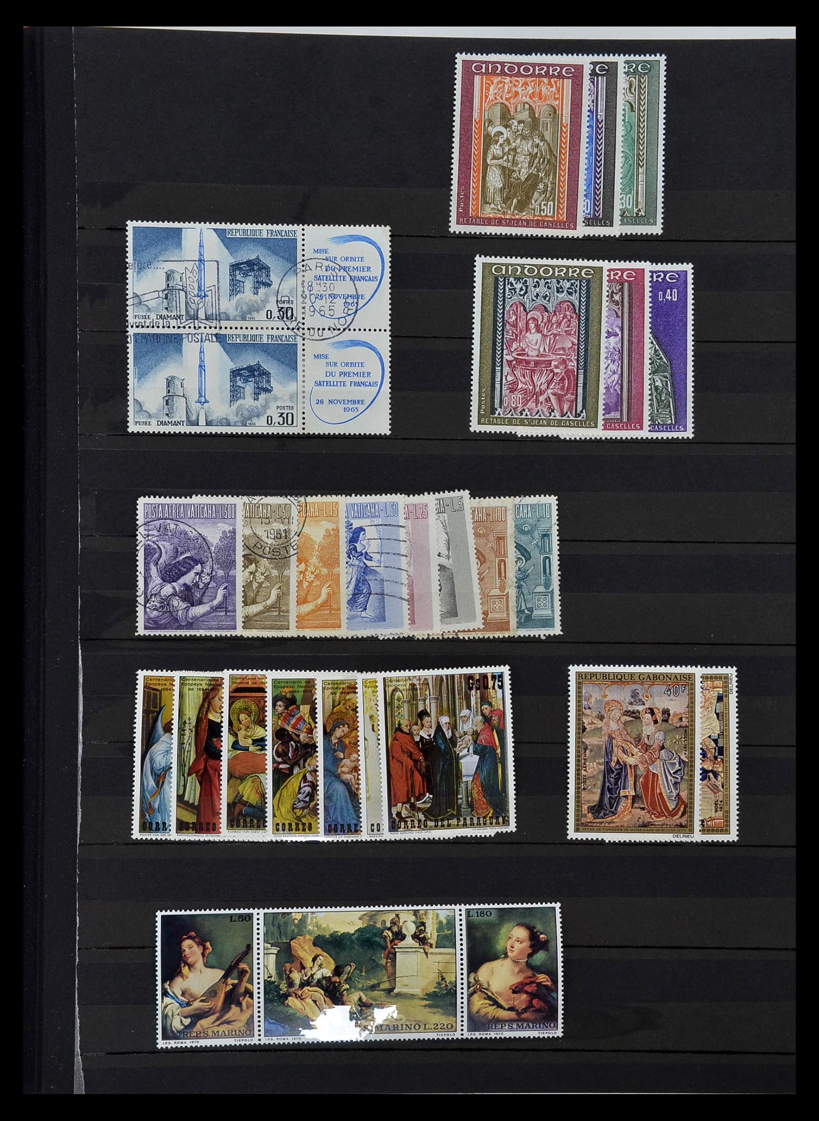 34946 500 - Stamp Collection 34946 Motief Kunst en Religie.