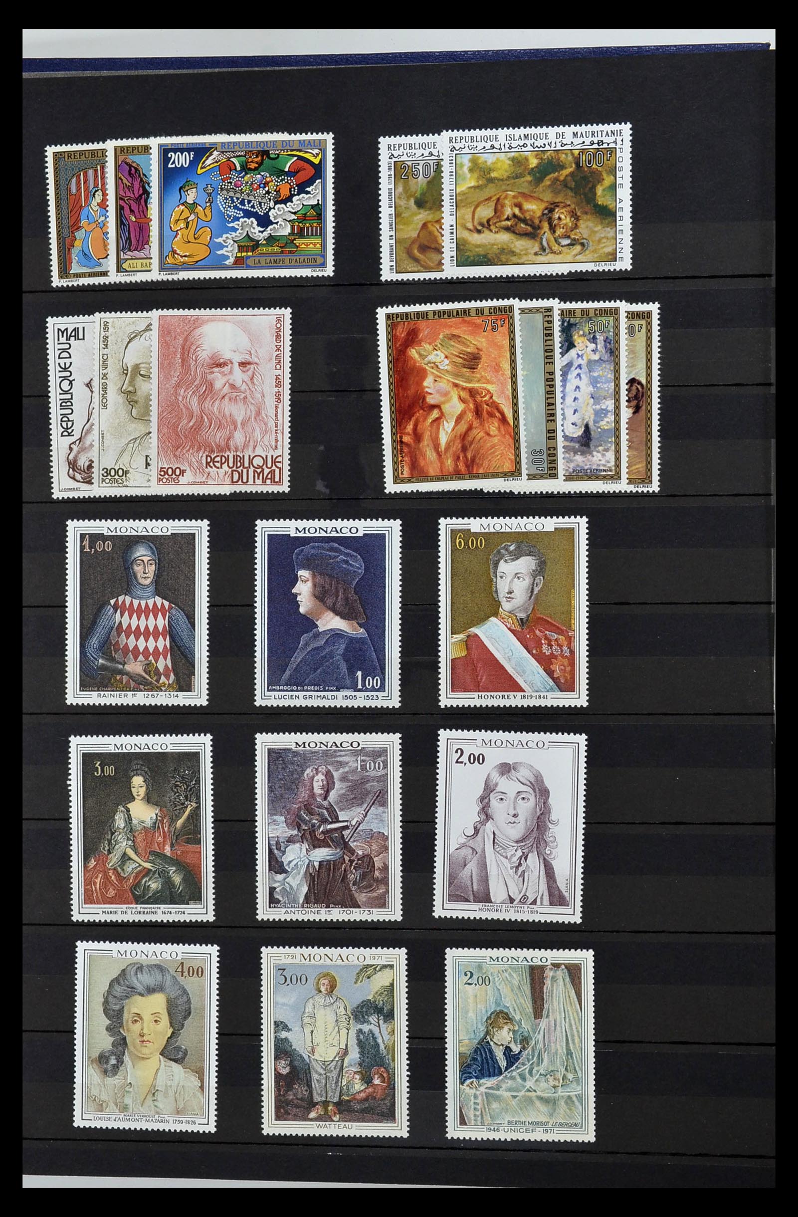 34946 502 - Stamp Collection 34946 Motief Kunst en Religie.