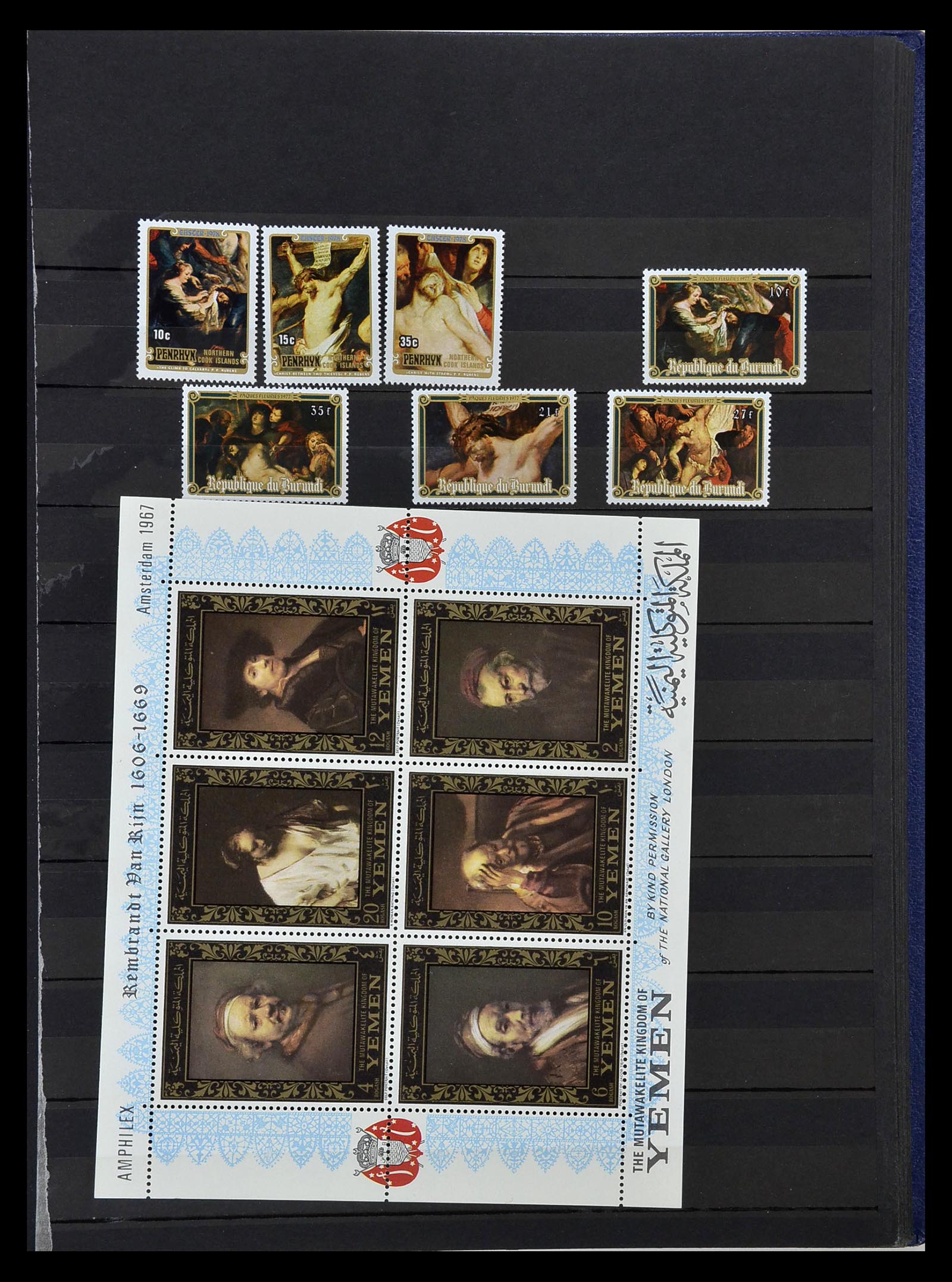 34946 508 - Stamp Collection 34946 Motief Kunst en Religie.