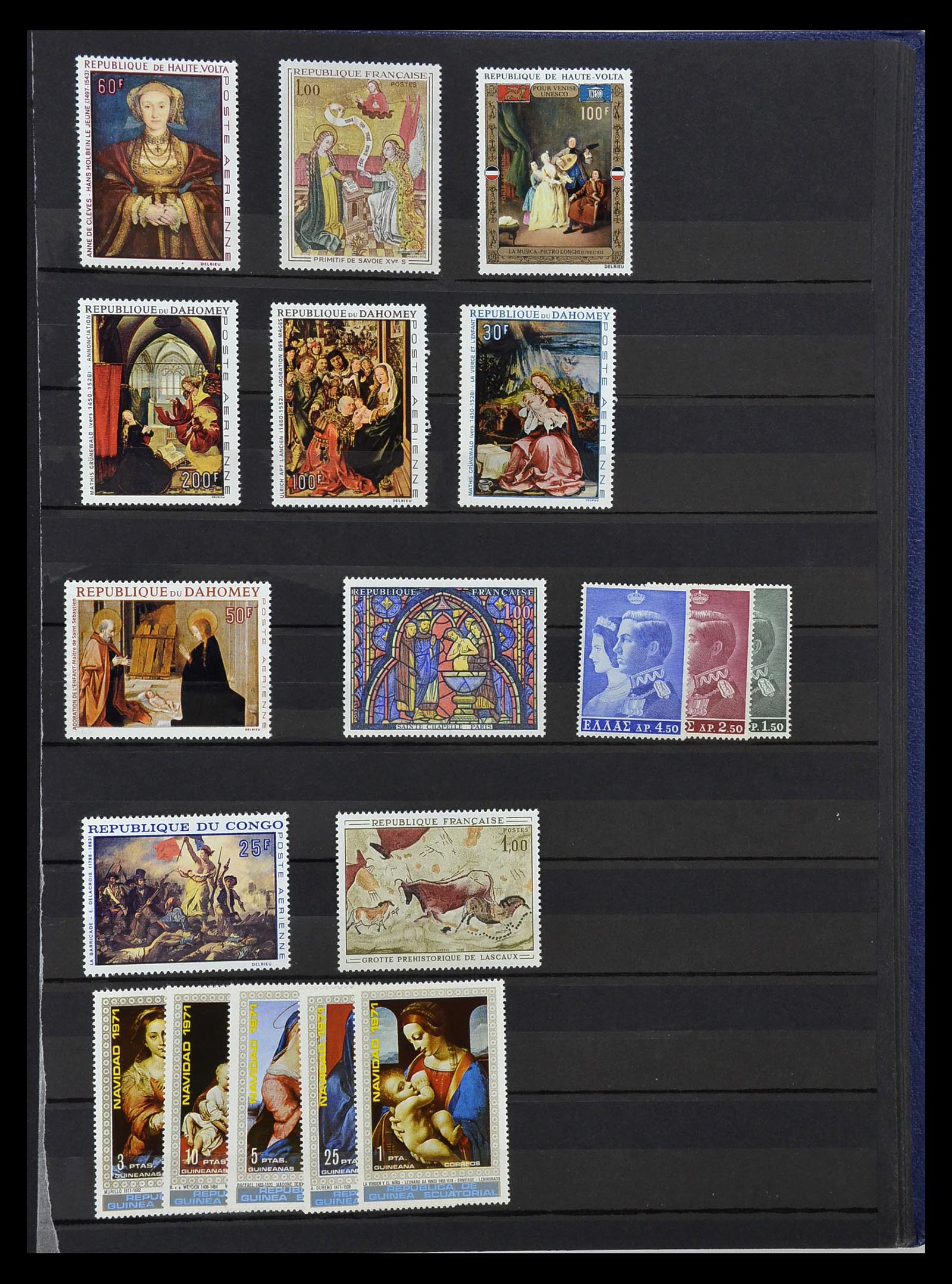 34946 509 - Stamp Collection 34946 Motief Kunst en Religie.