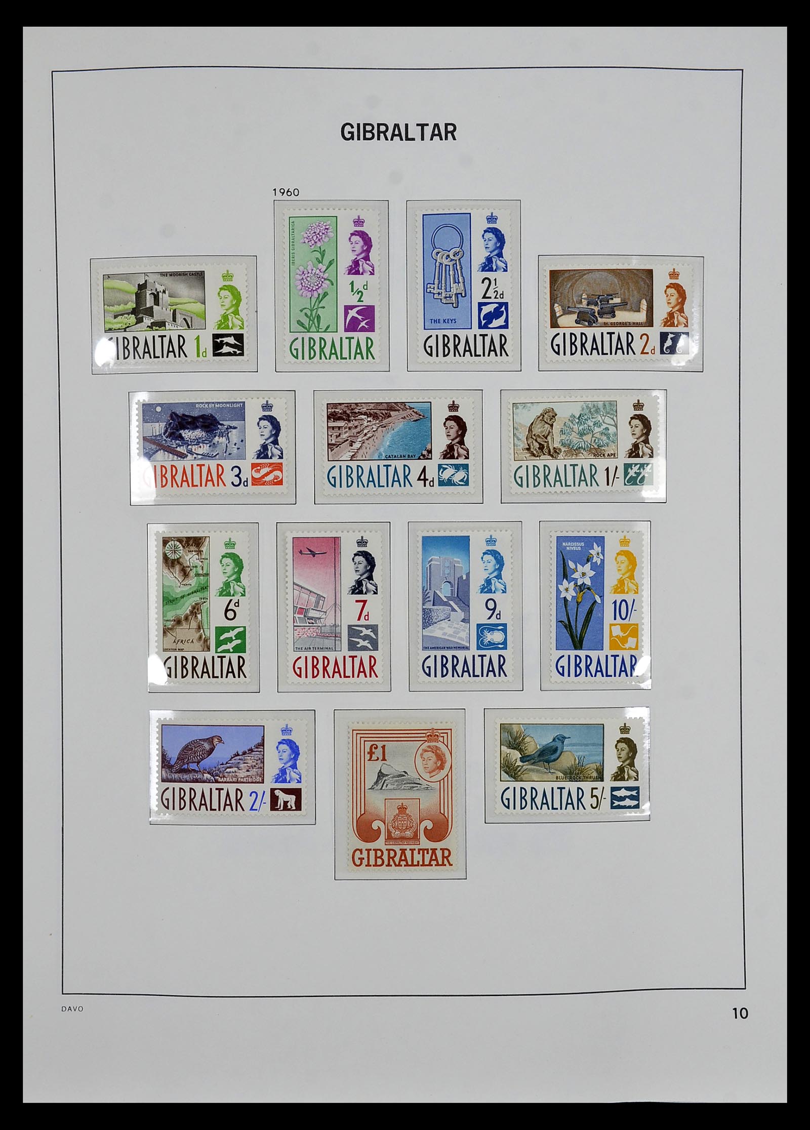 34947 006 - Postzegelverzameling 34947 Gibraltar 1912-2013.