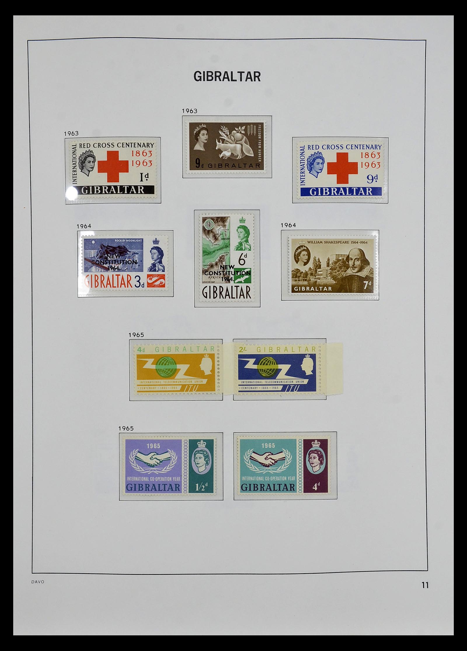 34947 007 - Stamp Collection 34947 Gibraltar 1912-2013.