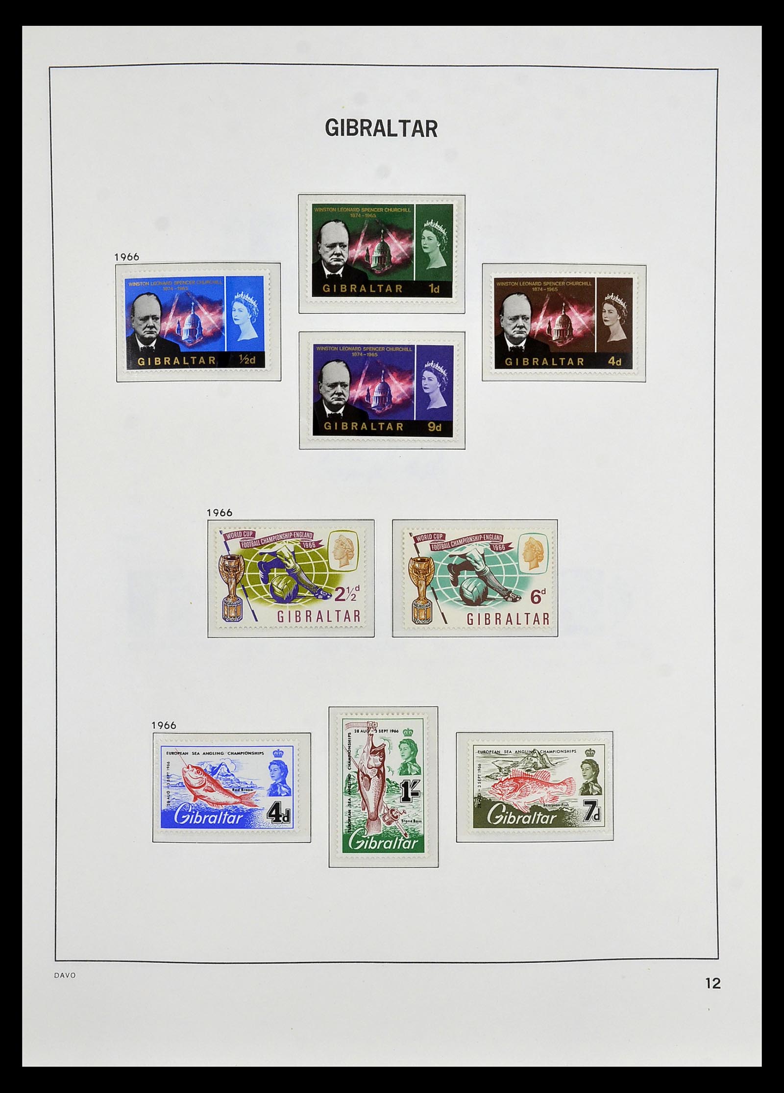 34947 008 - Stamp Collection 34947 Gibraltar 1912-2013.