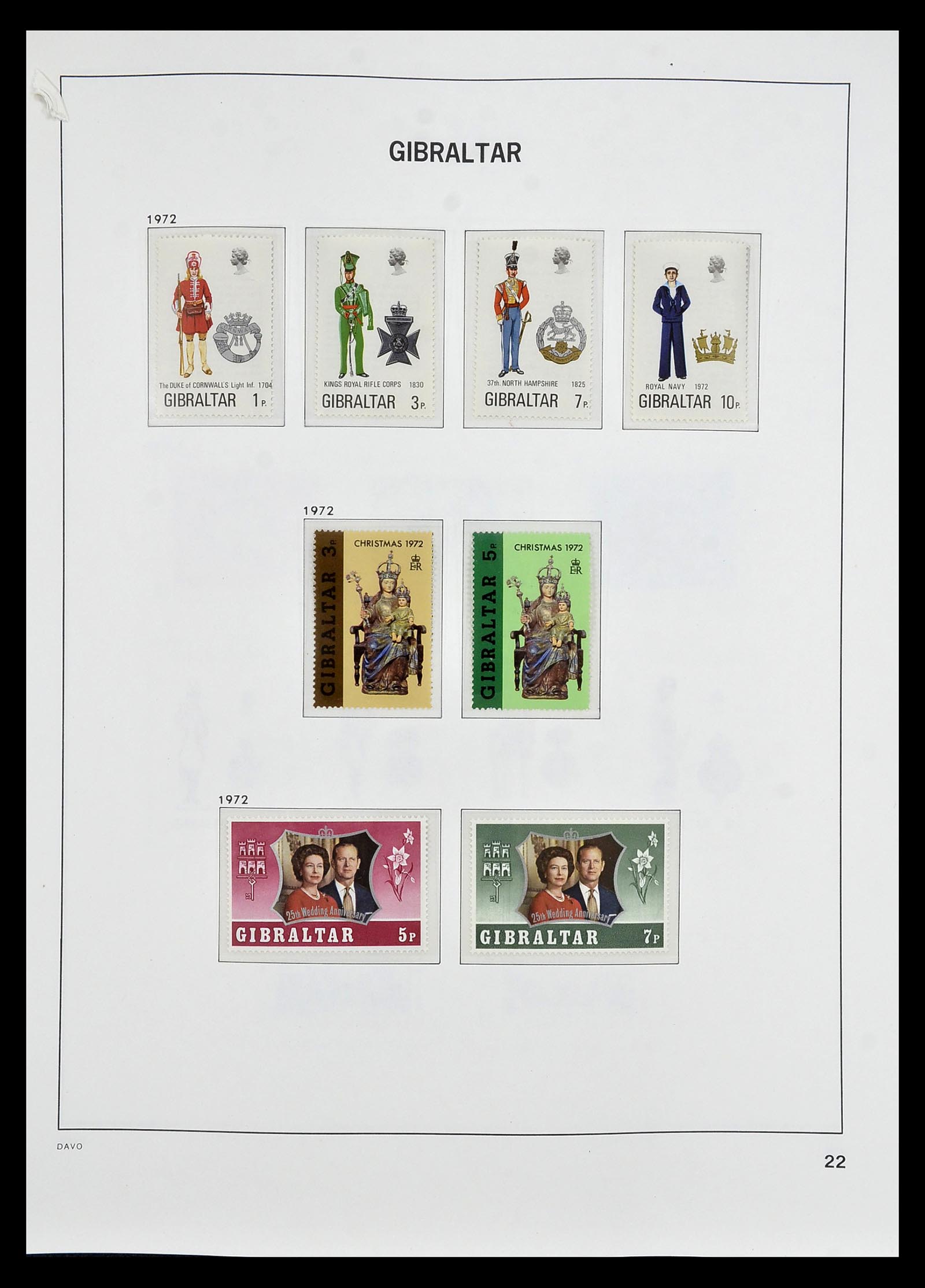 34947 016 - Postzegelverzameling 34947 Gibraltar 1912-2013.