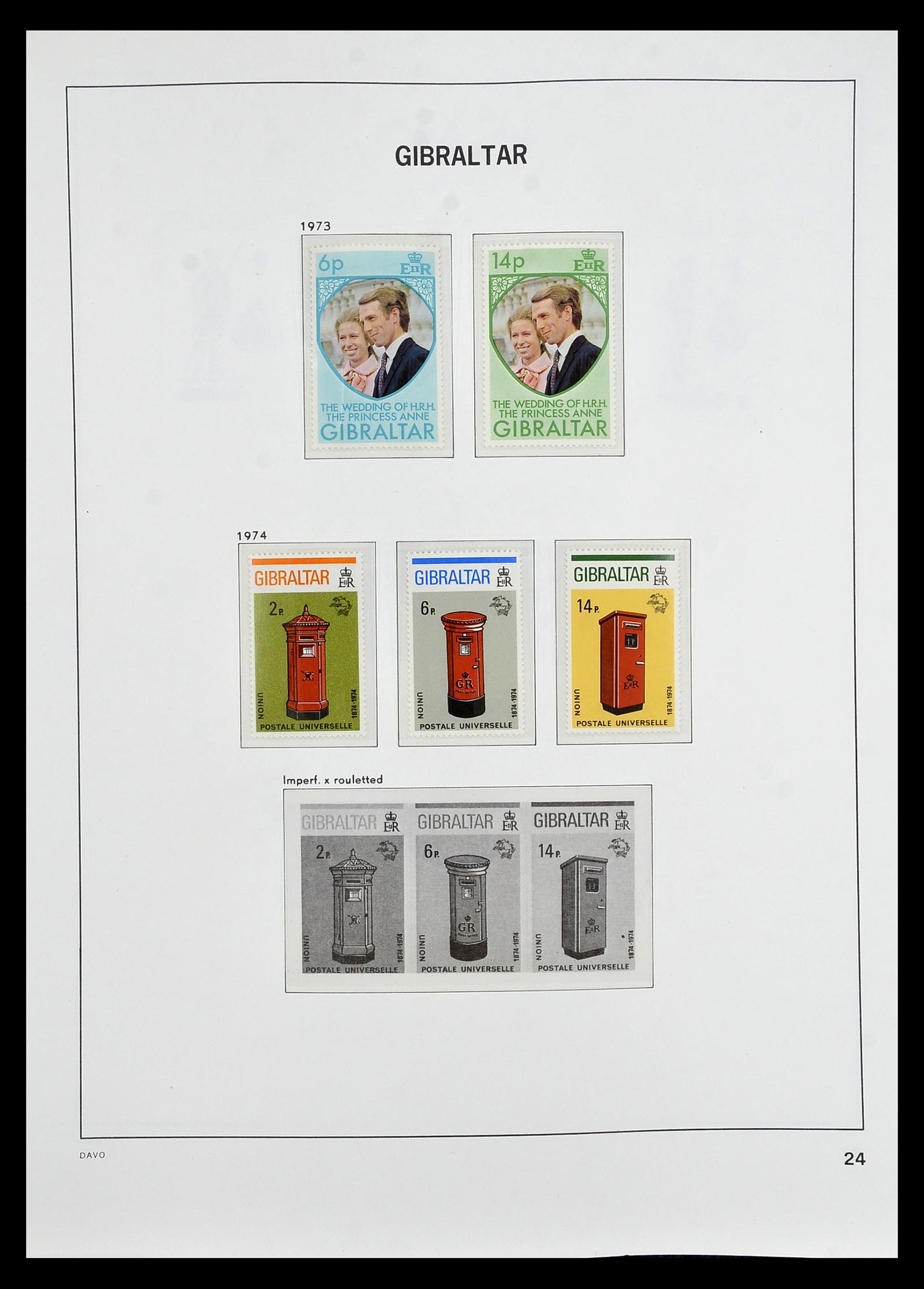 34947 018 - Postzegelverzameling 34947 Gibraltar 1912-2013.