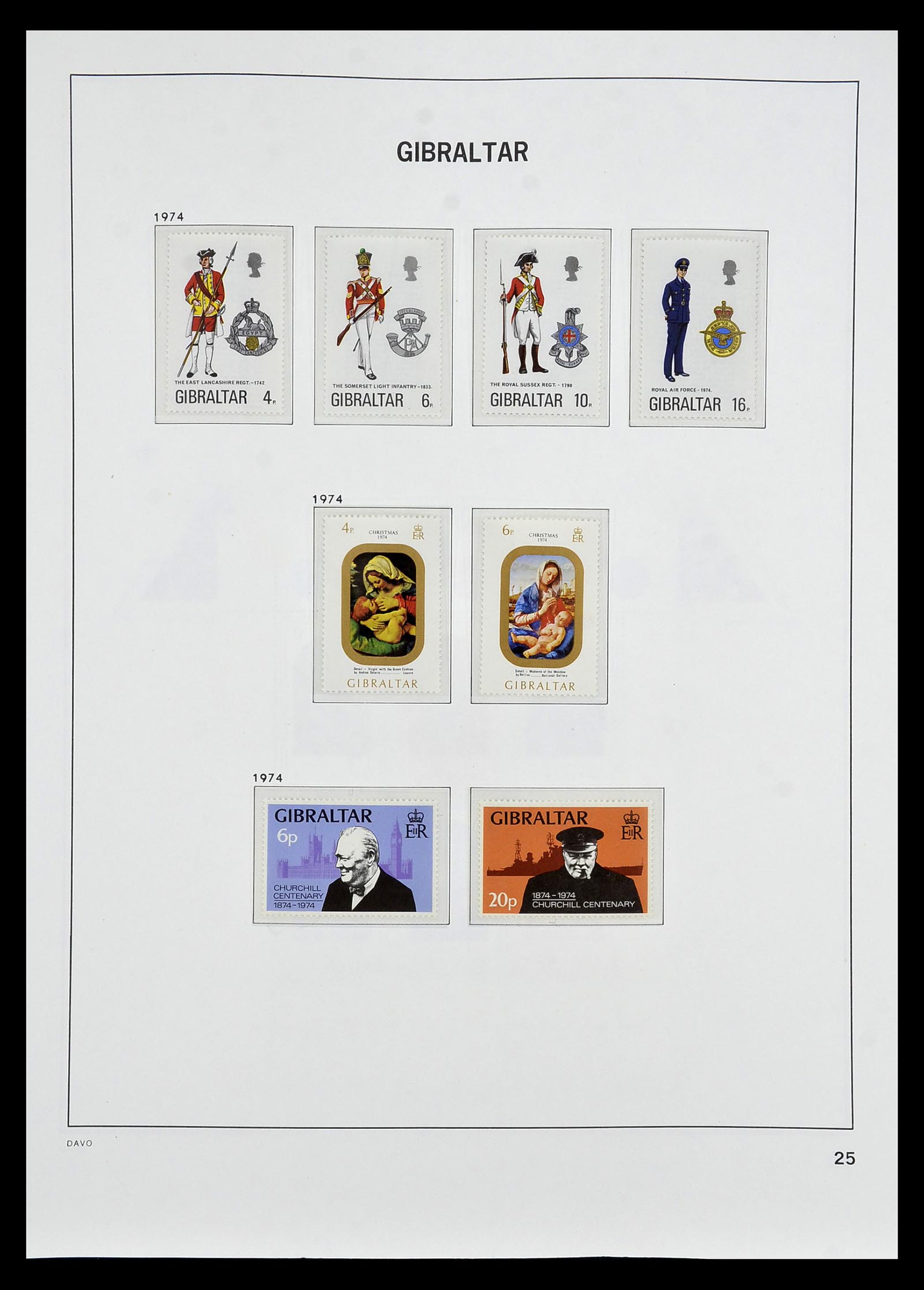 34947 019 - Postzegelverzameling 34947 Gibraltar 1912-2013.