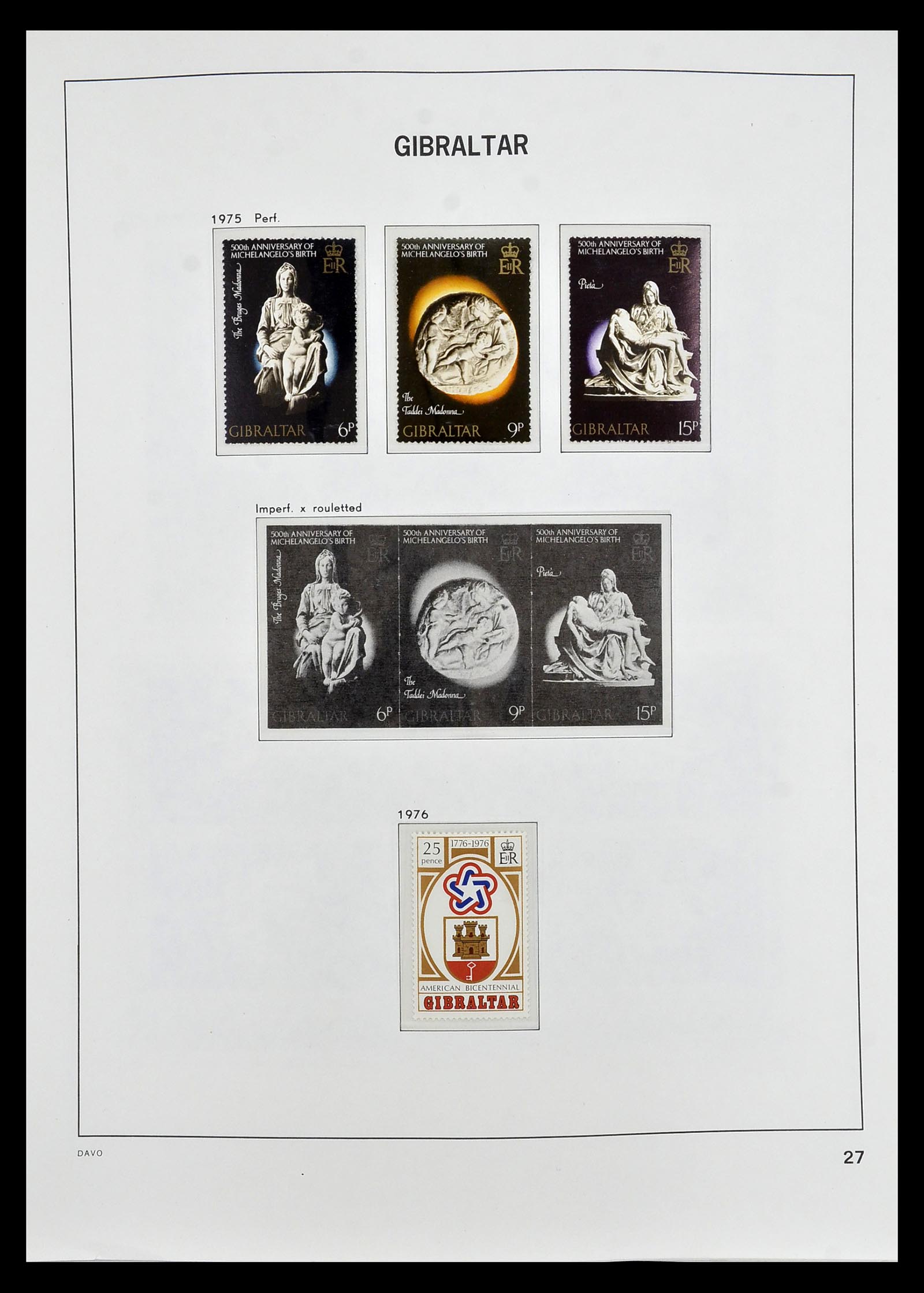 34947 021 - Postzegelverzameling 34947 Gibraltar 1912-2013.