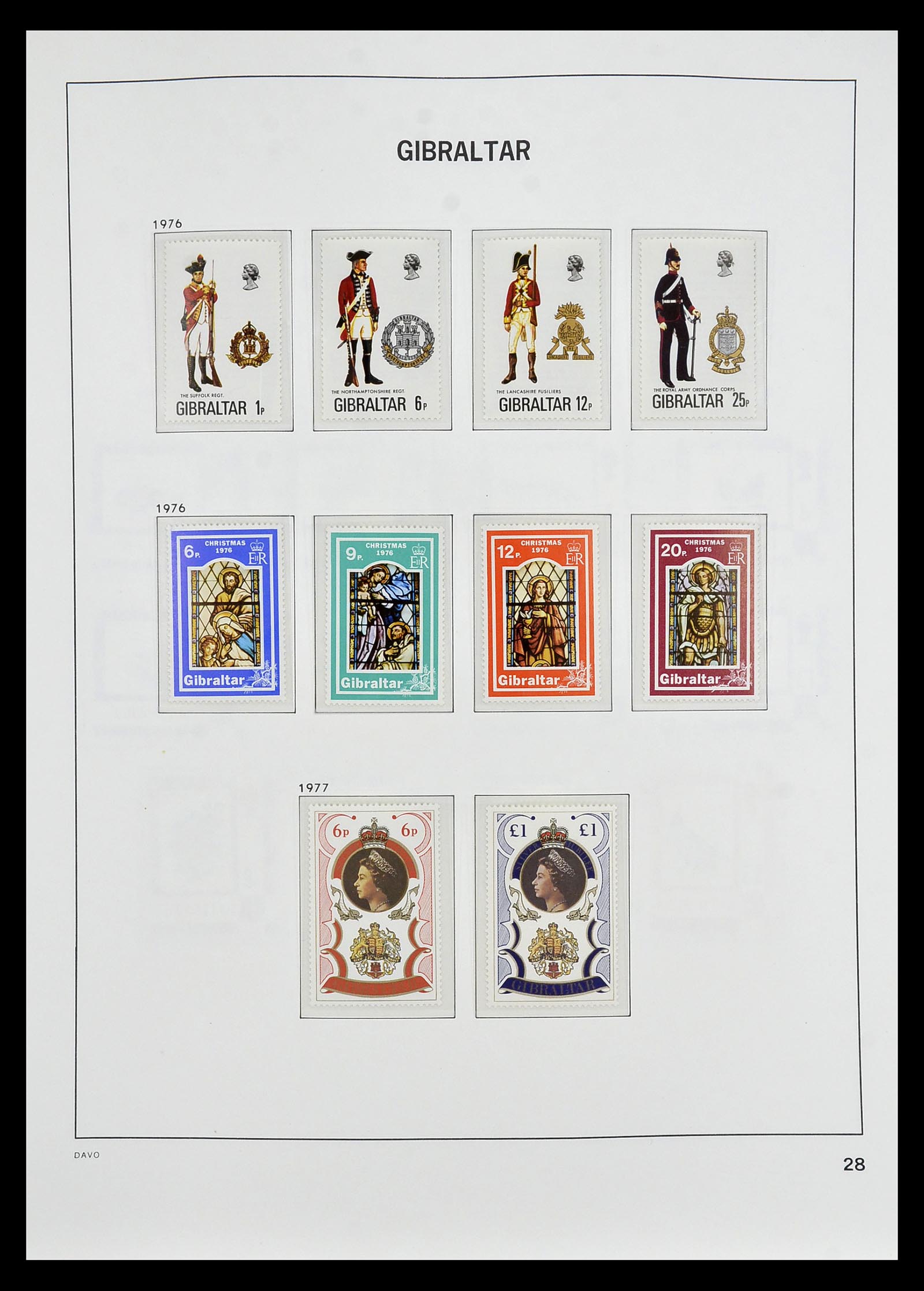 34947 023 - Postzegelverzameling 34947 Gibraltar 1912-2013.